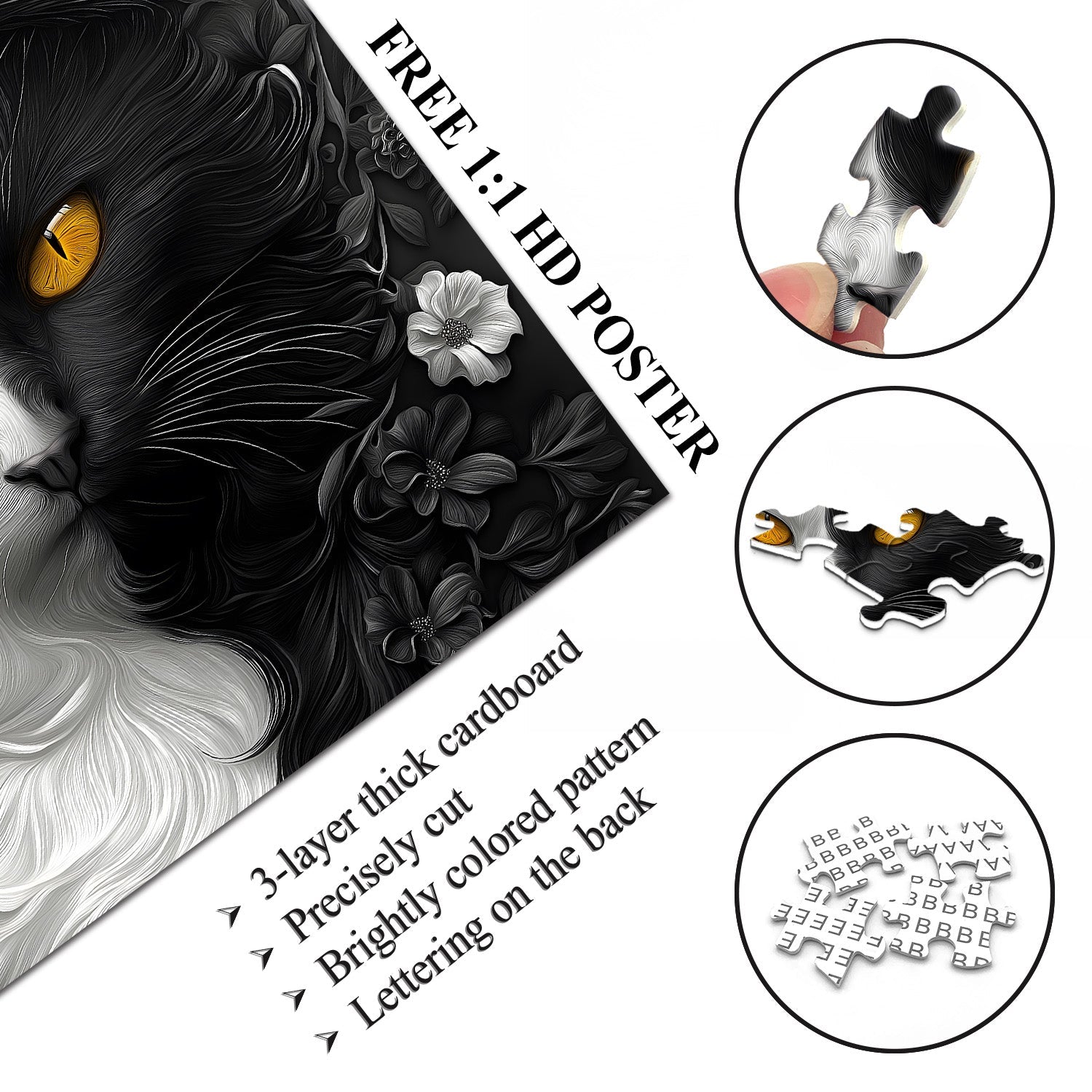 Yin Yang Katze Puzzle 1000 Teile