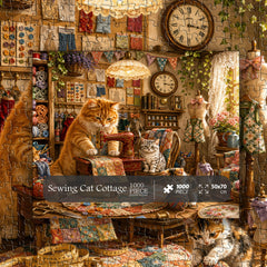 Puzzle da cucire Cat Cottage 1000 pezzi