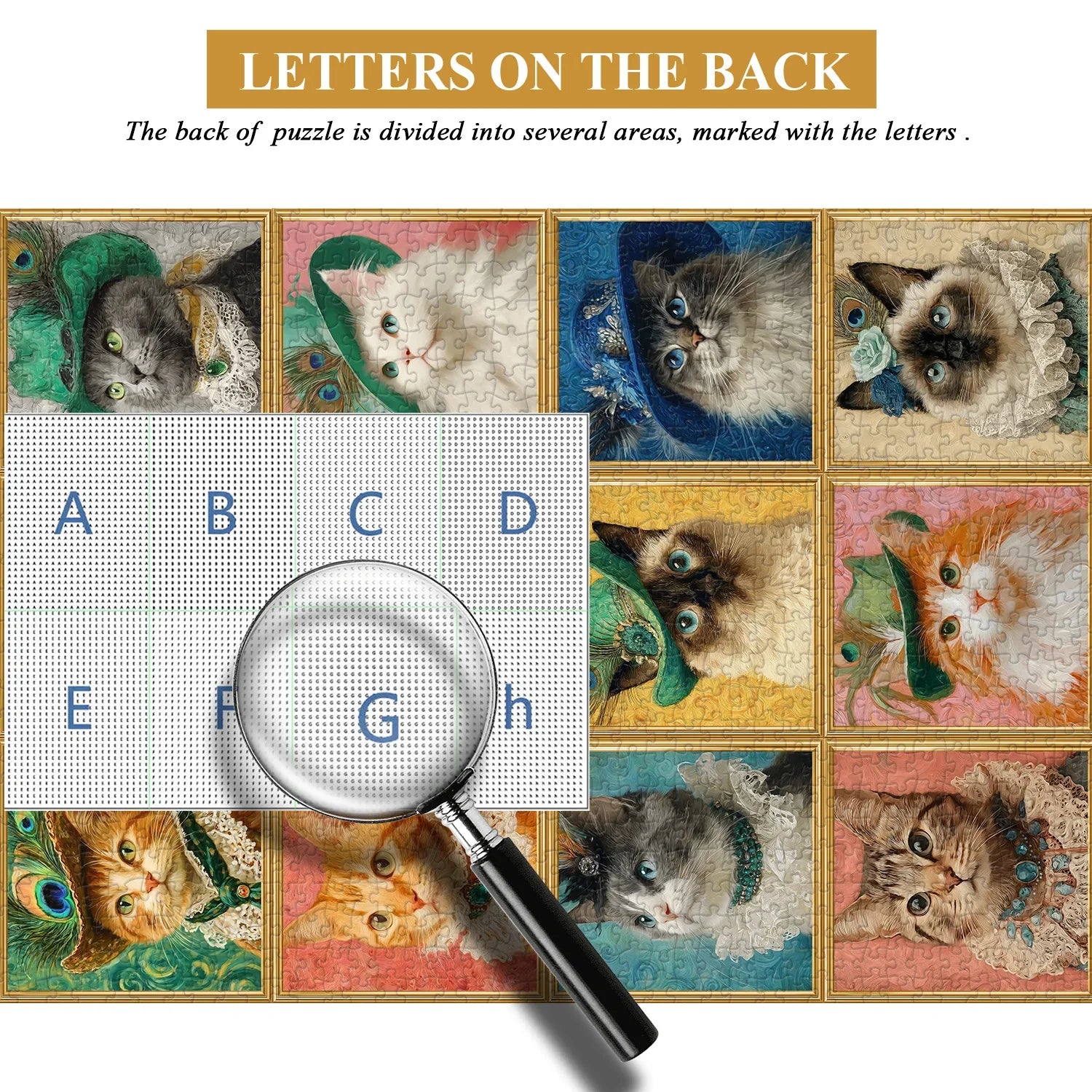 Vintage Cat Collection Puzzle 1000 Teile