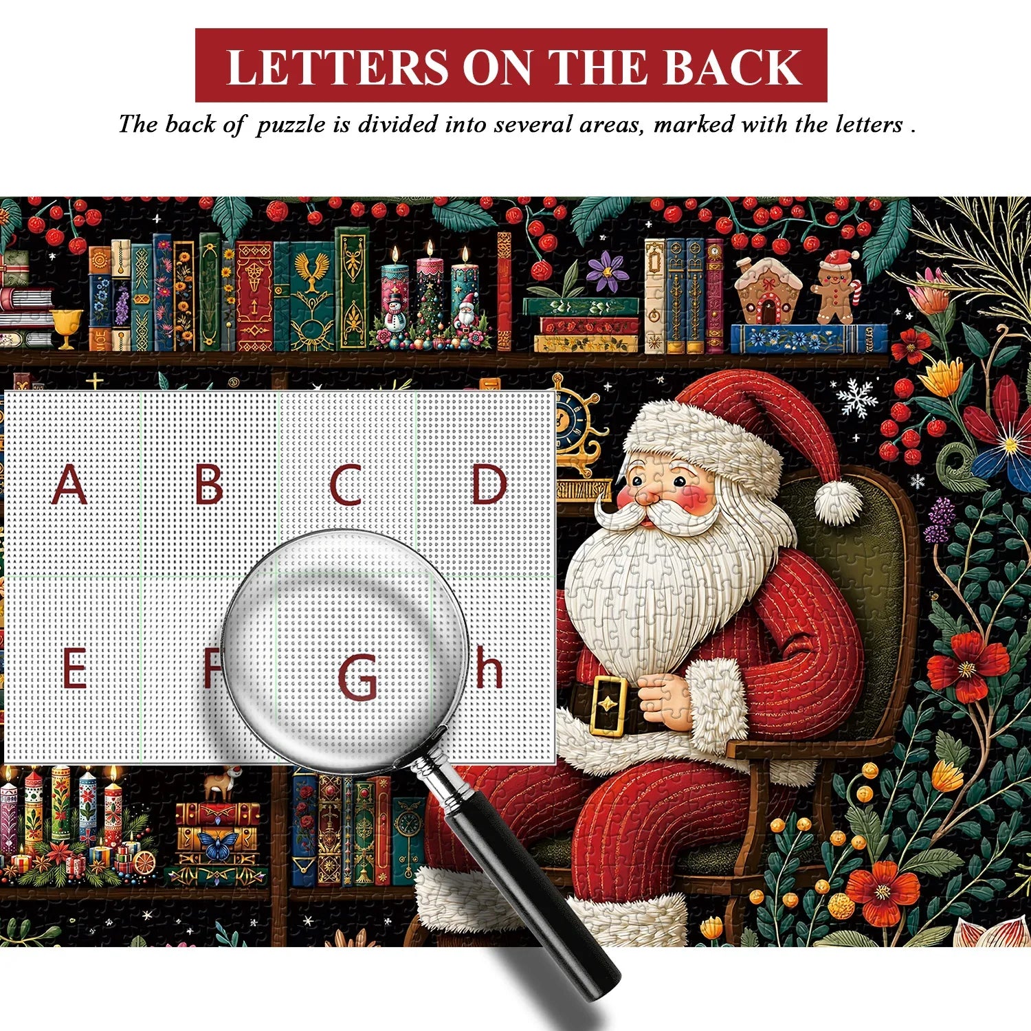 Santa's Garden Reads Jigsaw Puzzle 1000 Pieces