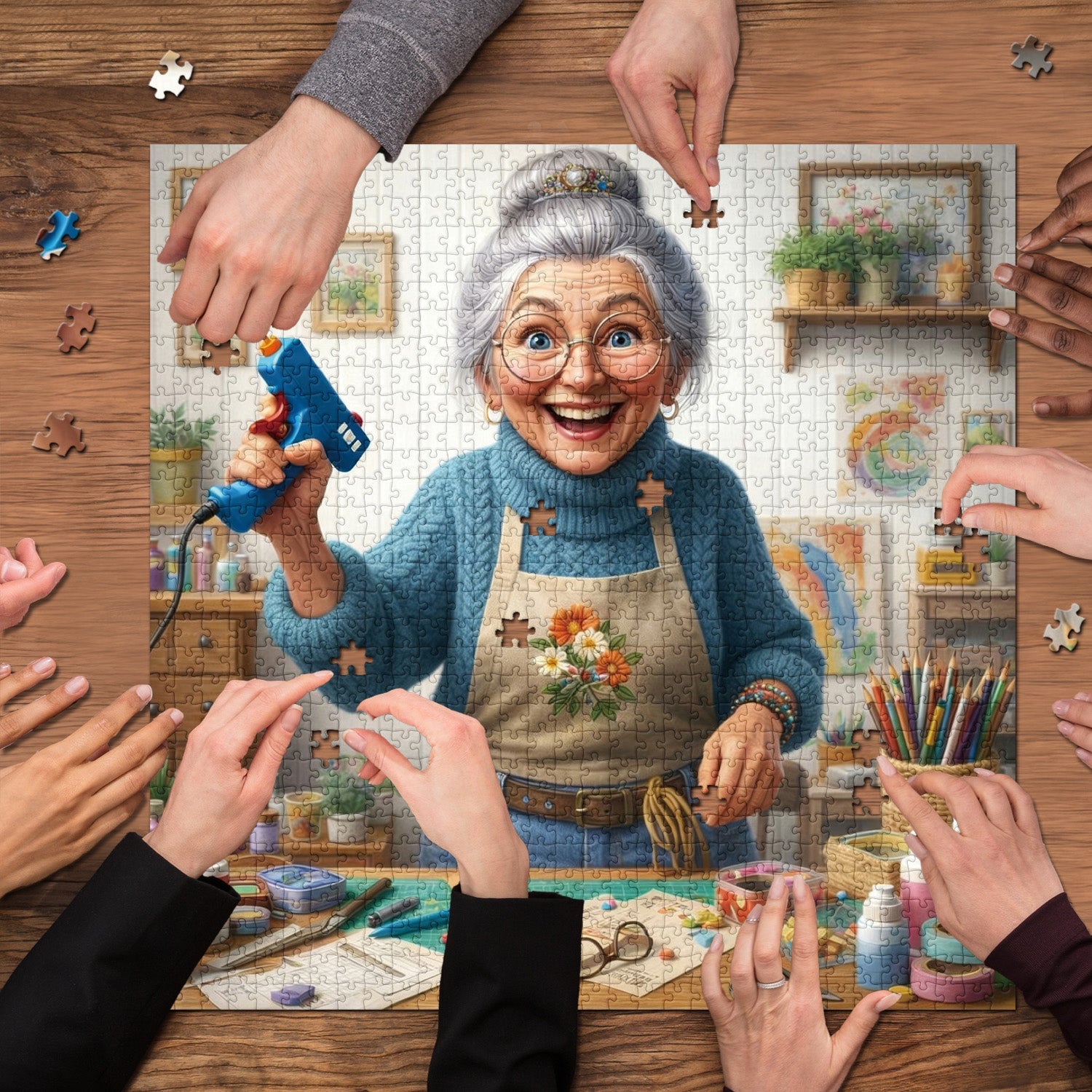 Creative Grandma Jigsaw Puzzle 1000 Pieces