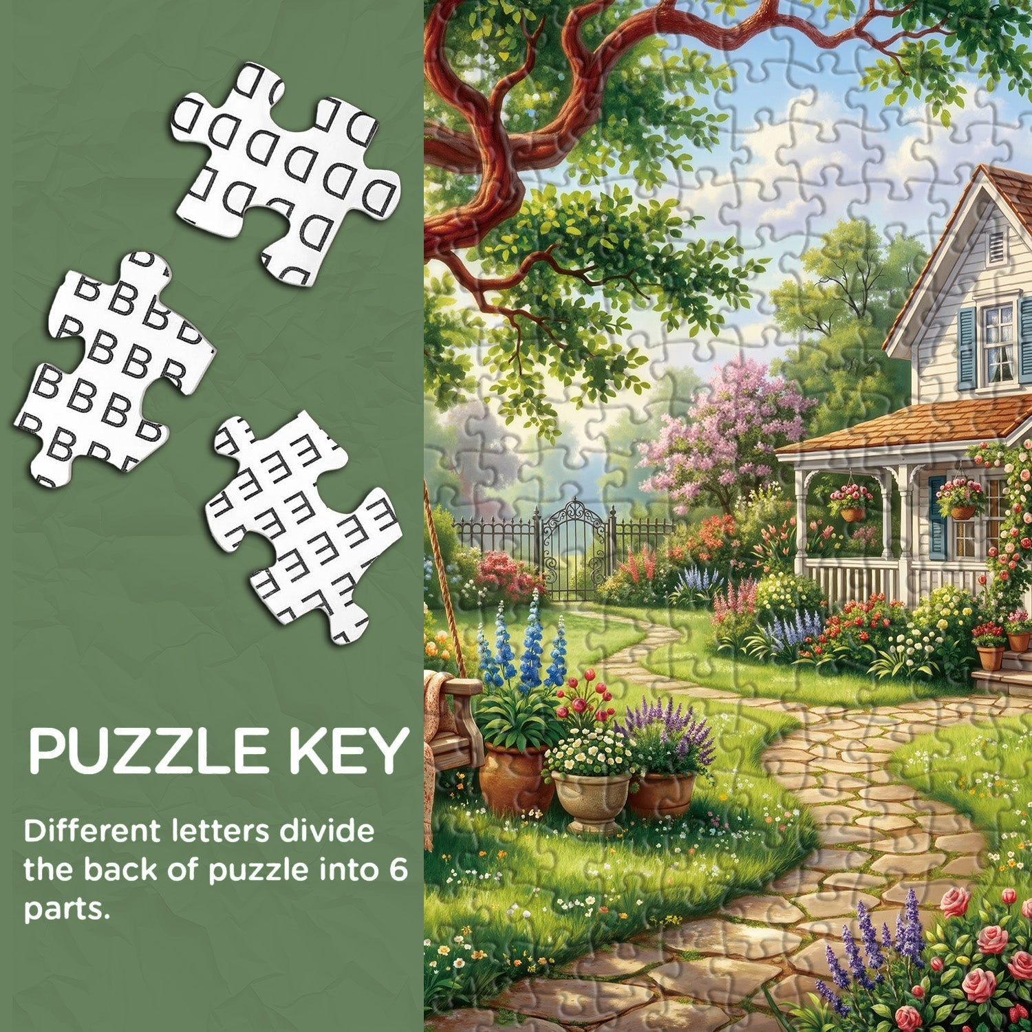 Sunny Swing Garden Jigsaw Puzzle 1000 Pieces