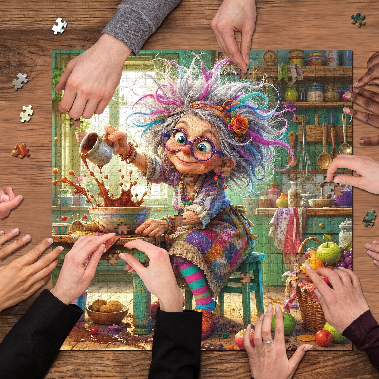 The Naughty Grandma Jigsaw Puzzle 1000 Pieces