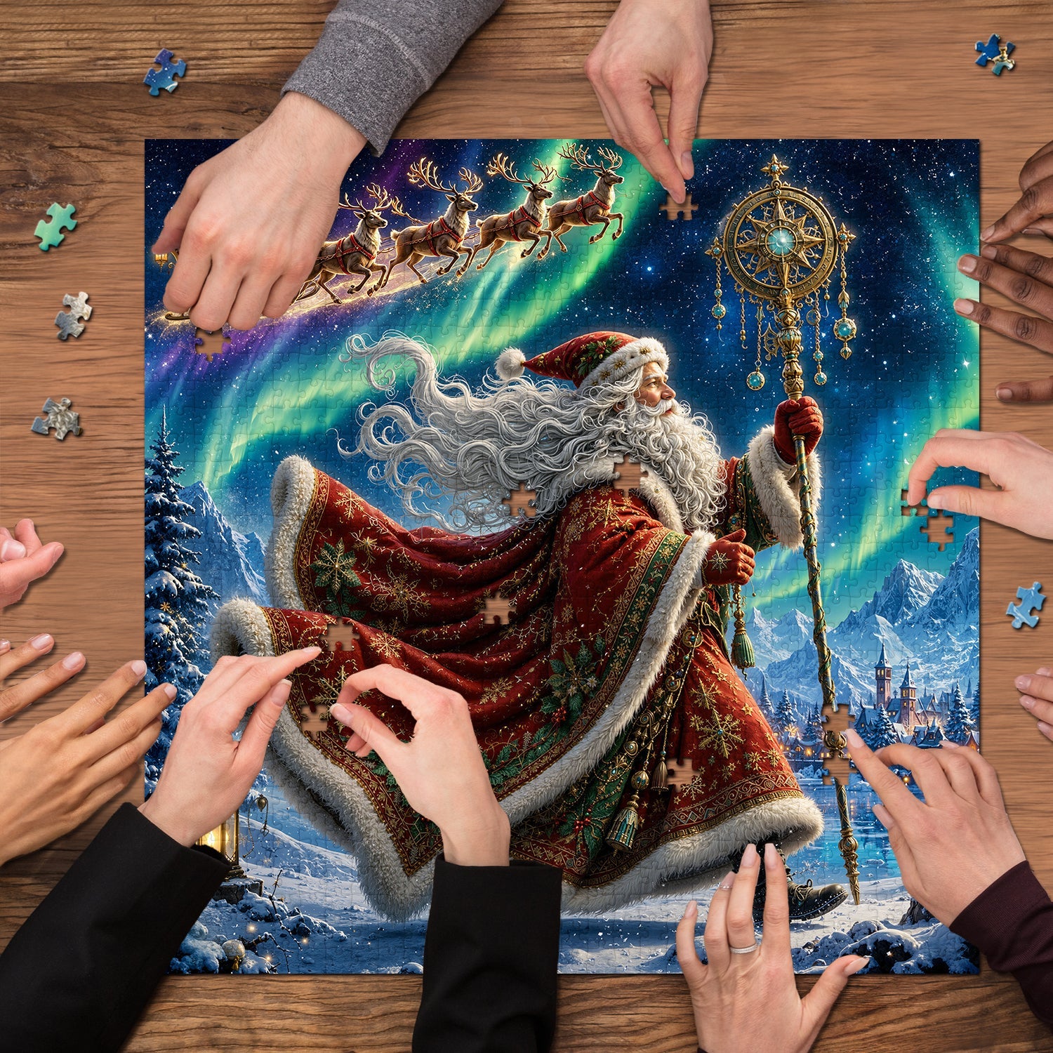 Puzzle natalizio artico da 1000 pezzi