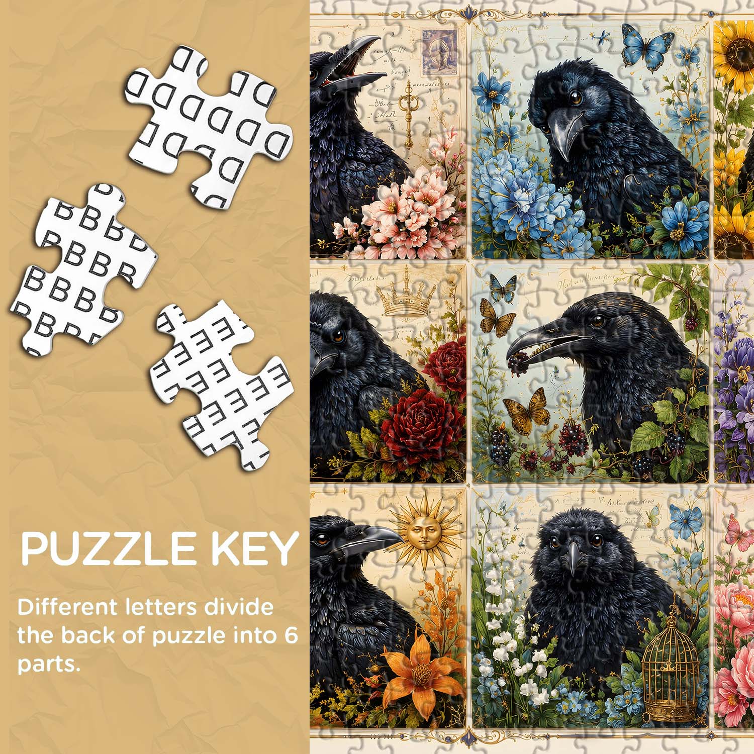 Garden Raven Art Puzzle 1000 Teile
