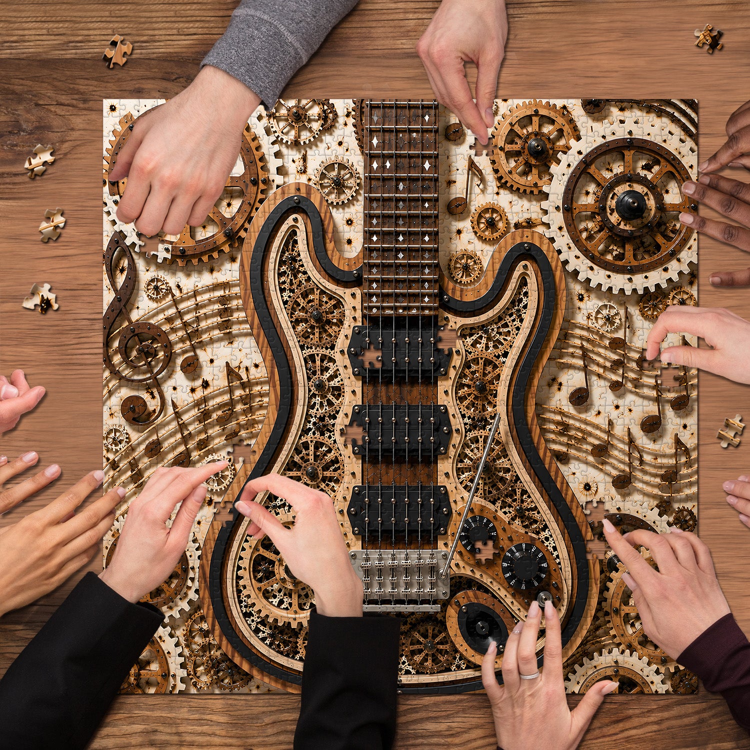 Puzzle per chitarra Steampunk da 1000 pezzi