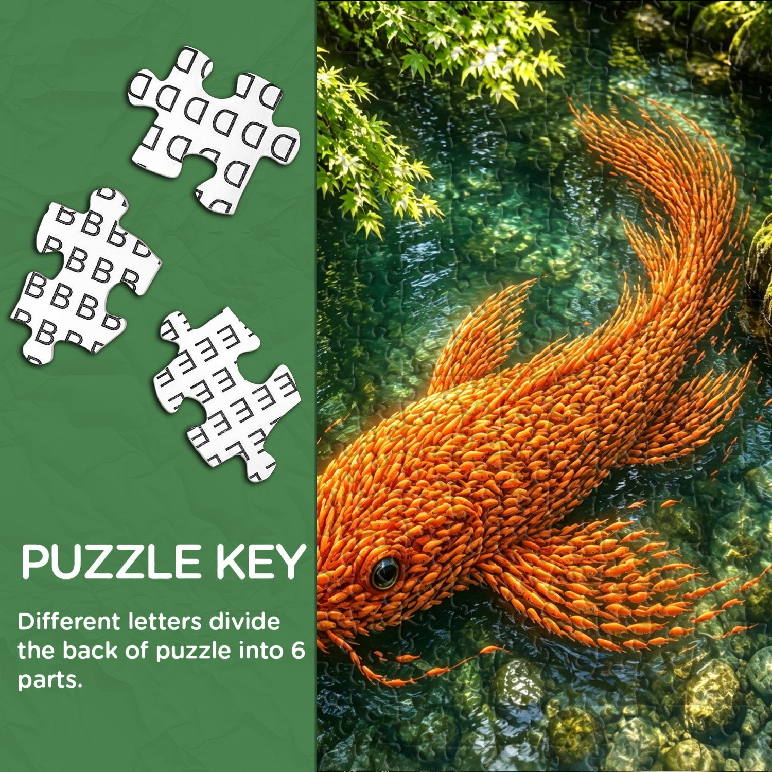 School Koi Form Jigsaw Puzzle 1000 Pieces