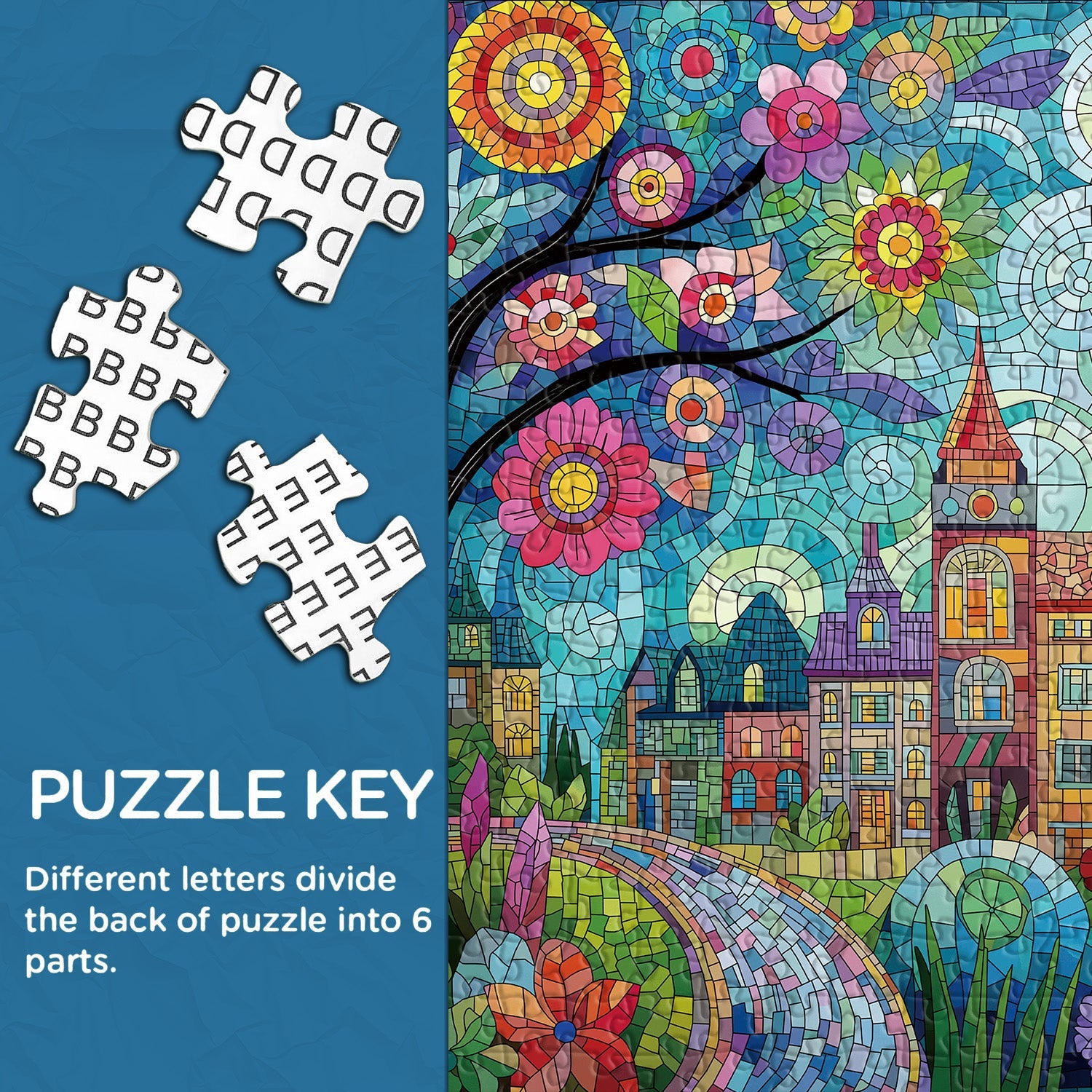 Blossom Town Jigsaw Puzzle 1000 Pieces