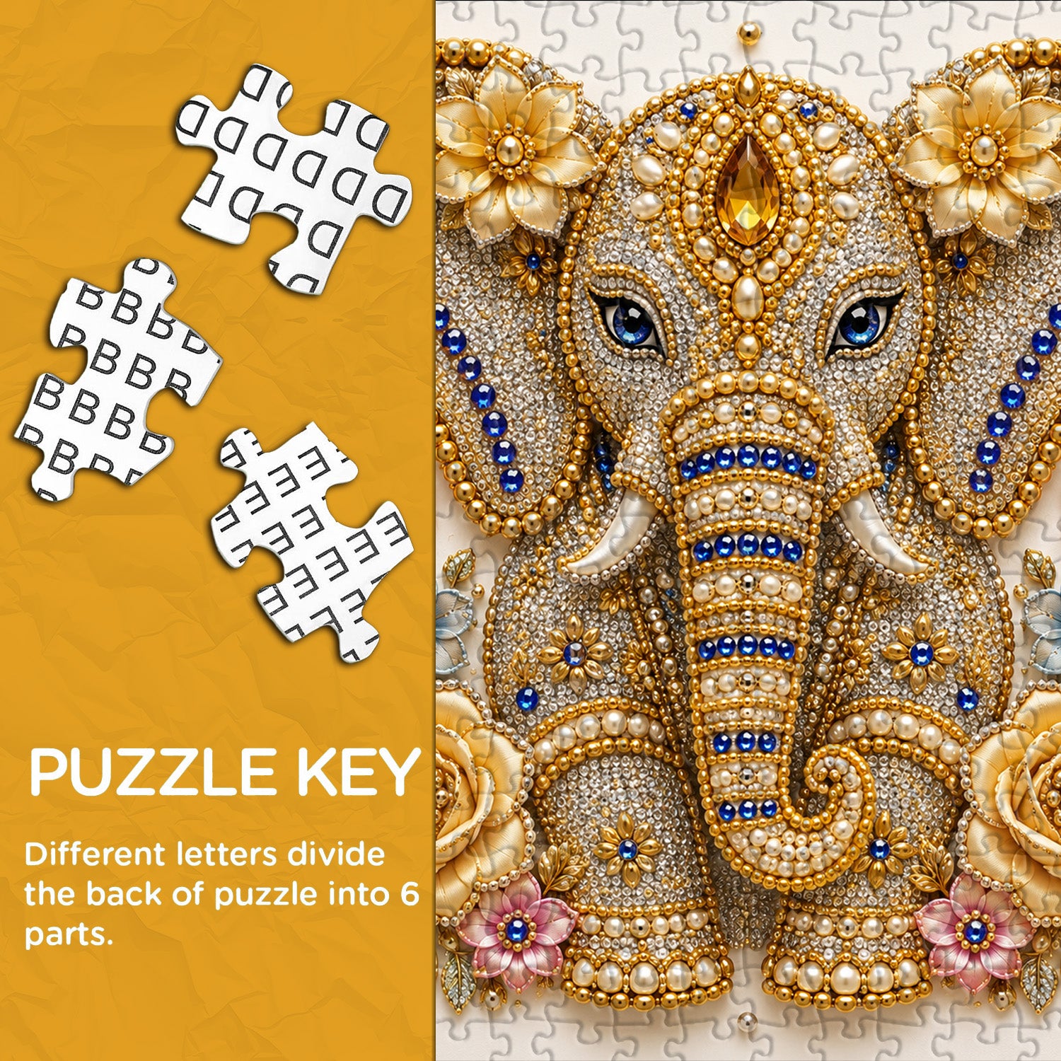 Gem Elephant Jigsaw Puzzle 1000 Pieces