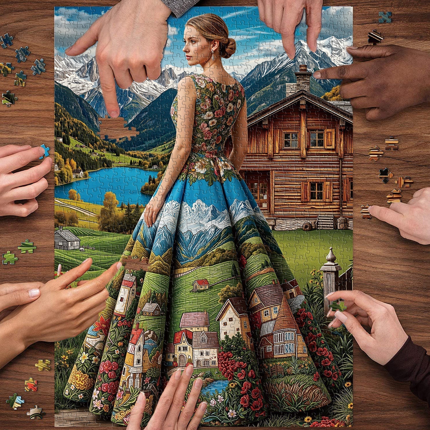 Scenic Lady Jigsaw Puzzle 1000 Pieces Tdd Toy Scenic Lady Jigsaw Puzzle 1000 Pieces Tdd Toy