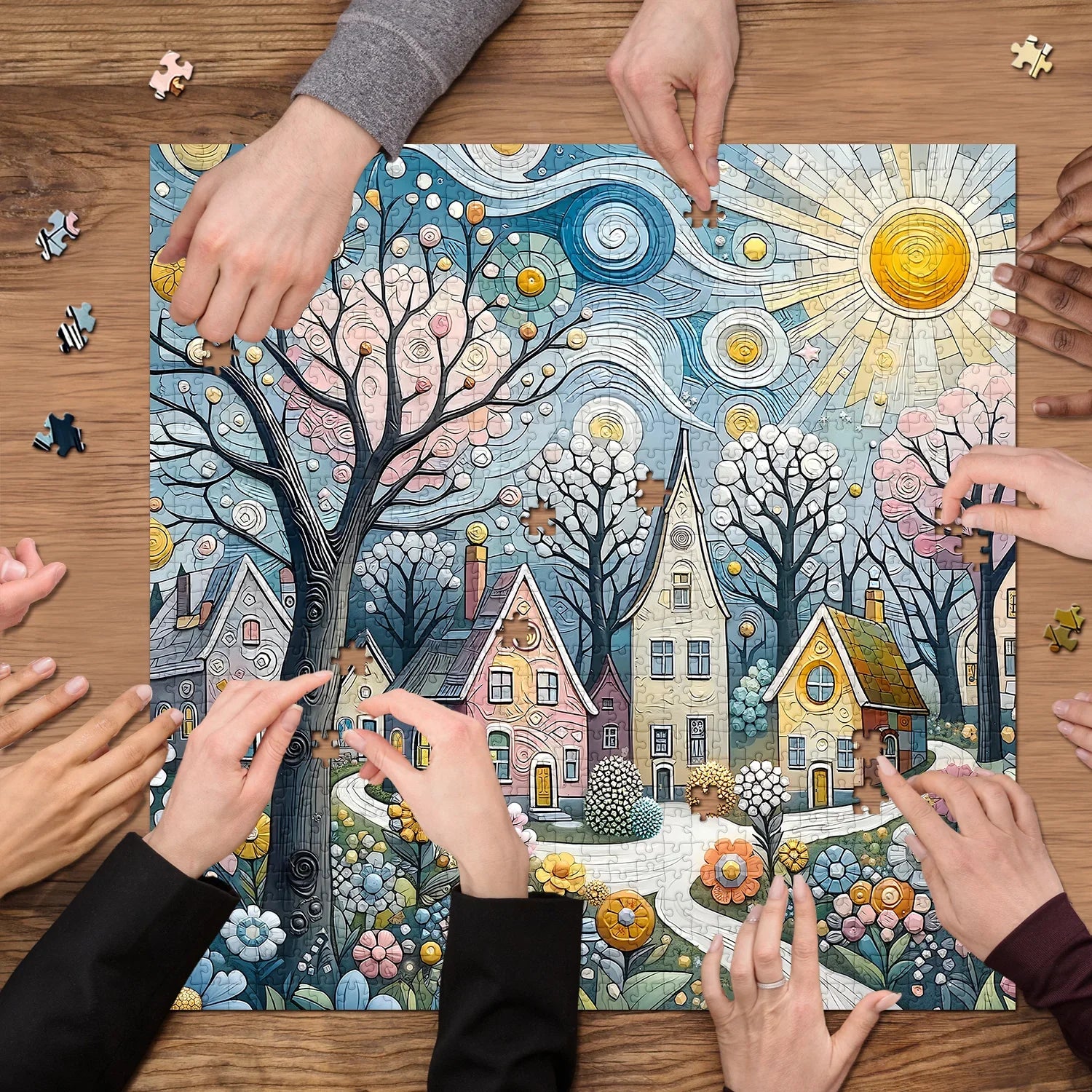 Rotation Light Town Puzzle 1000 pièces 1000 pièces