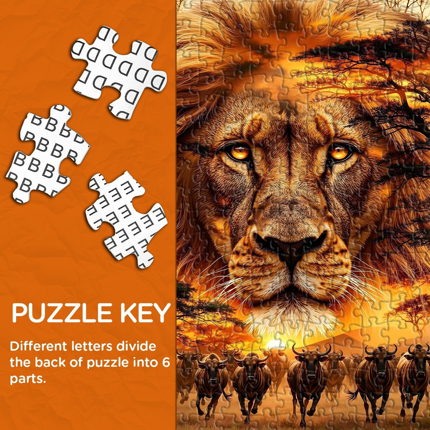 King of the Grasslands Jigsaw Puzzle 1000 Pieces