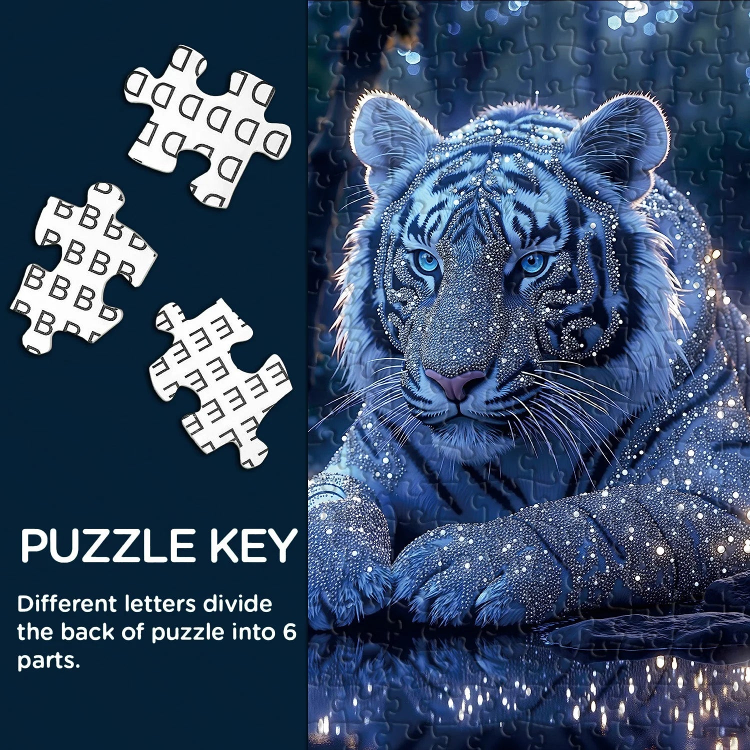 Starlit Tiger Puzzle 1000 Teile