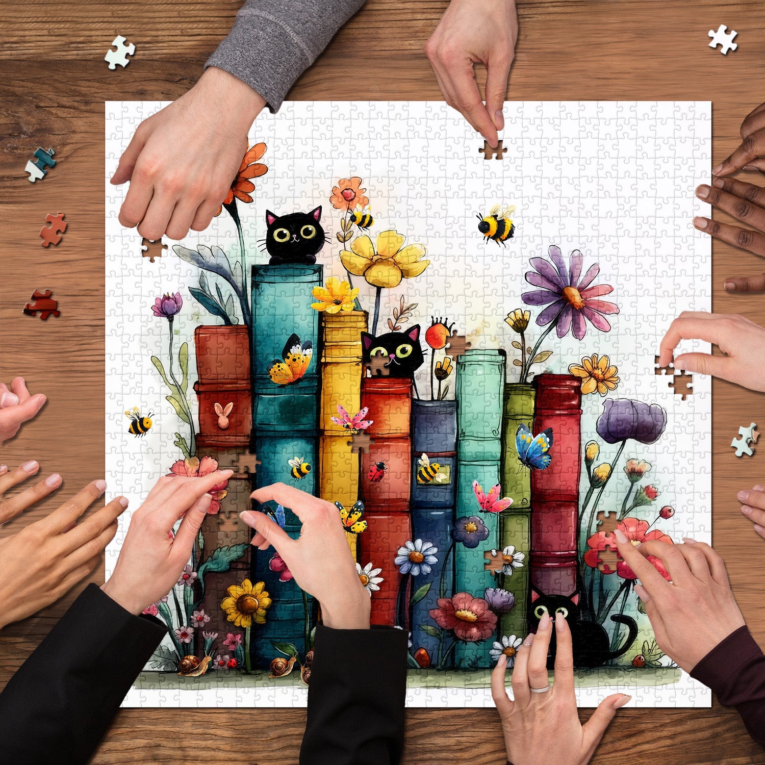 Book Cat Whispers Jigsaw Puzzle 1000 Pieces