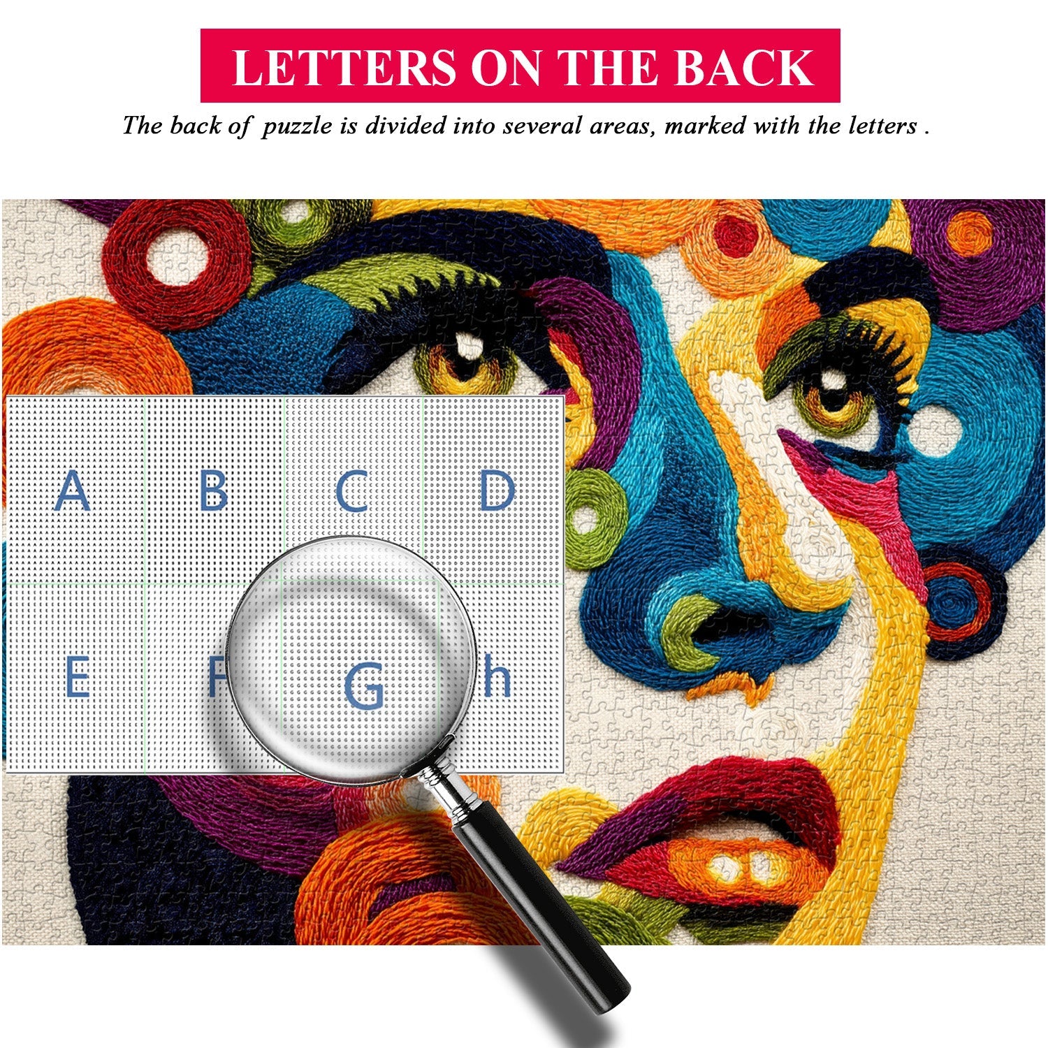 Textilporträt-Puzzle 1000 Teile