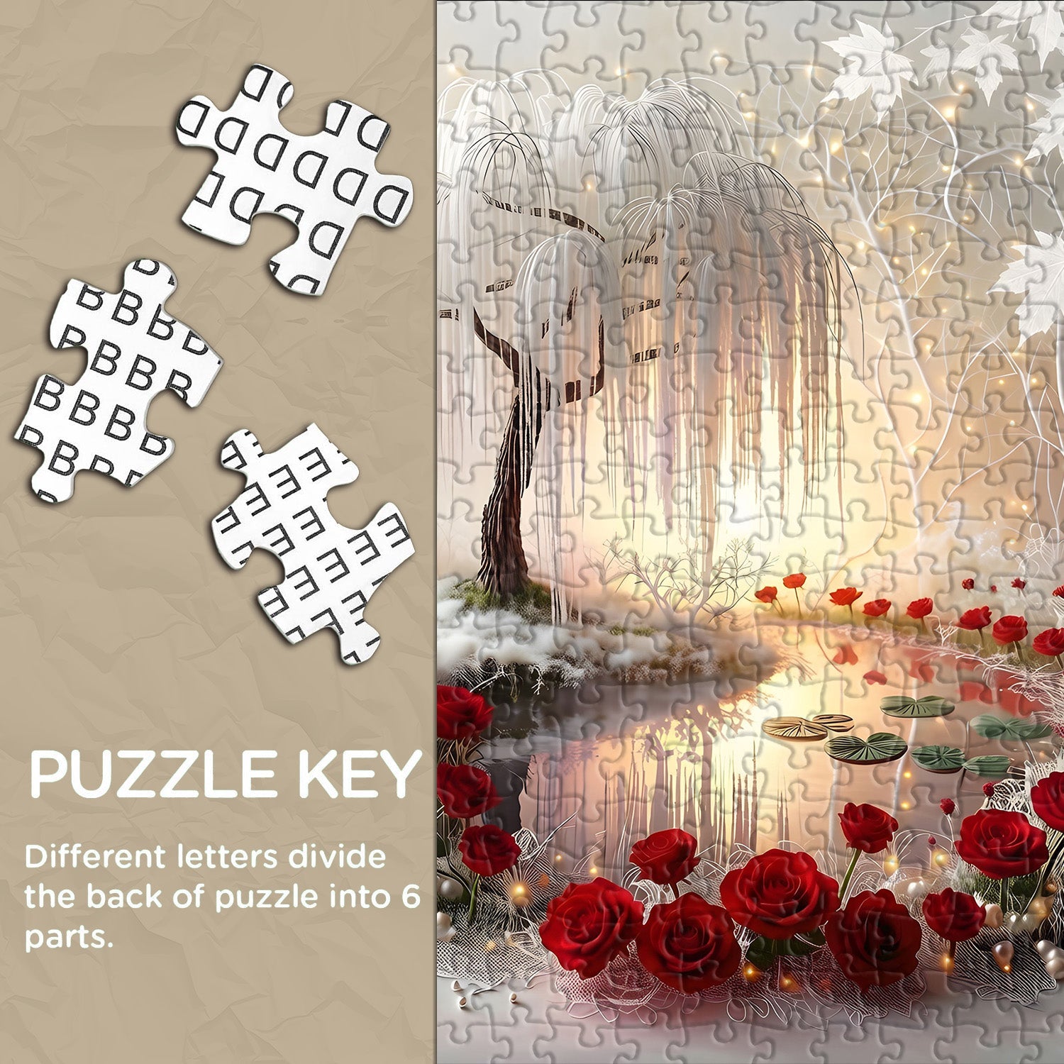 Silent Light Garden Jigsaw Puzzle 1000 Pieces