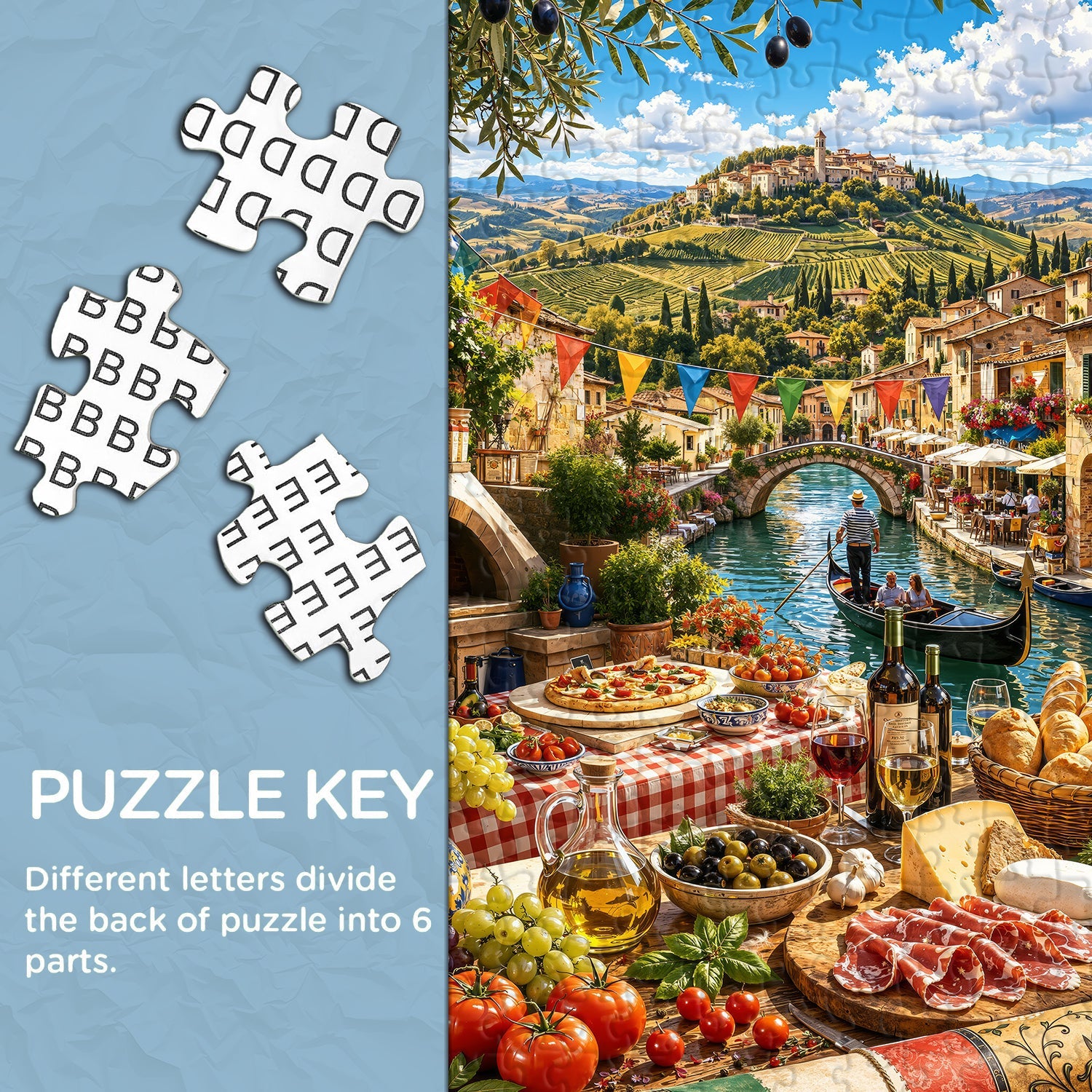 Puzzle Italiano Mountain Food Time 1000 Pezzi
