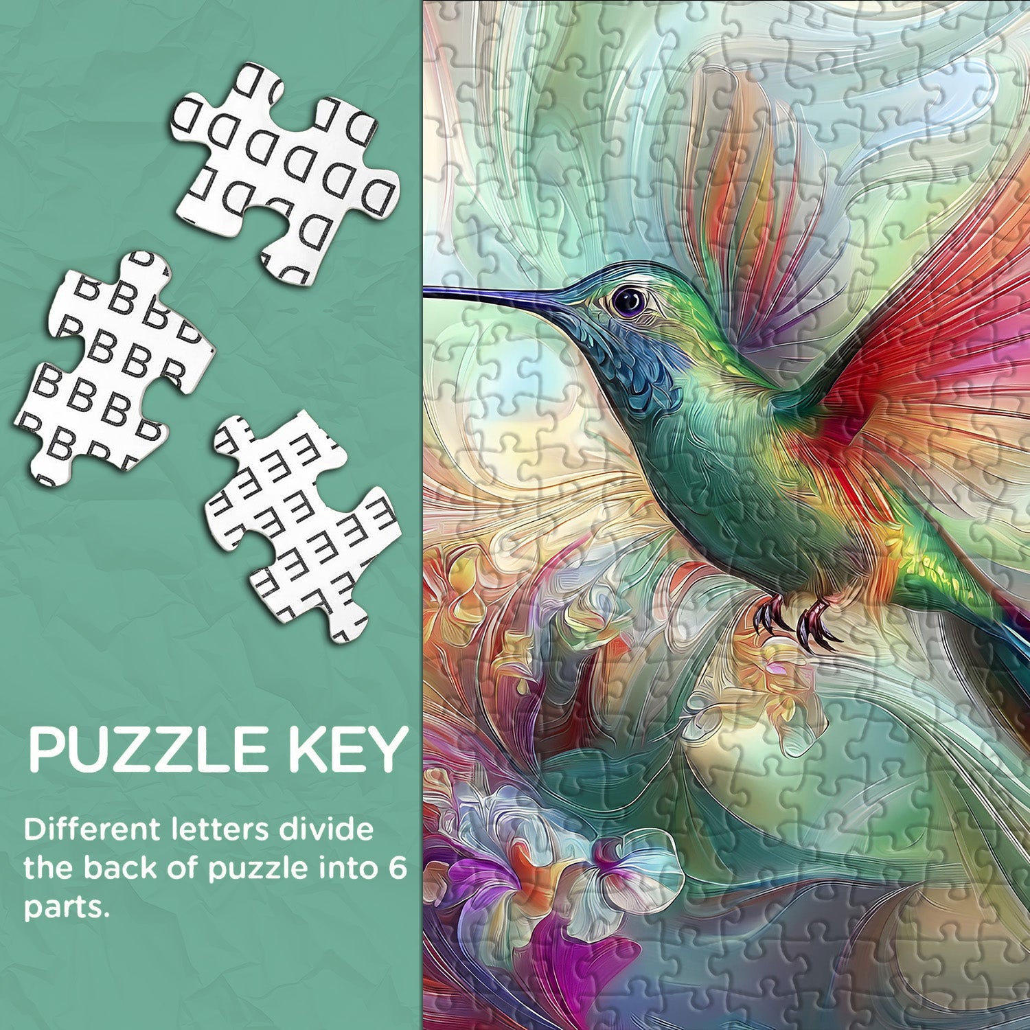 Artistic Hummingbird Jigsaw Puzzle 1000 Pieces
