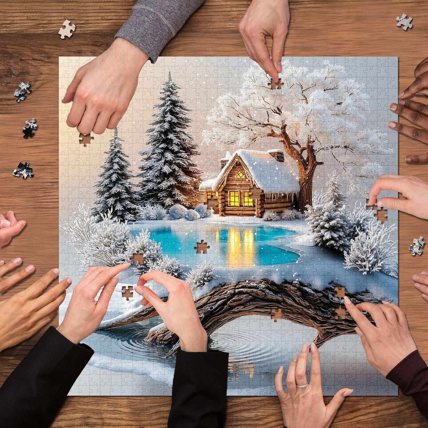 Winter's Secret Realm Jigsaw Puzzle 1000 Pieces