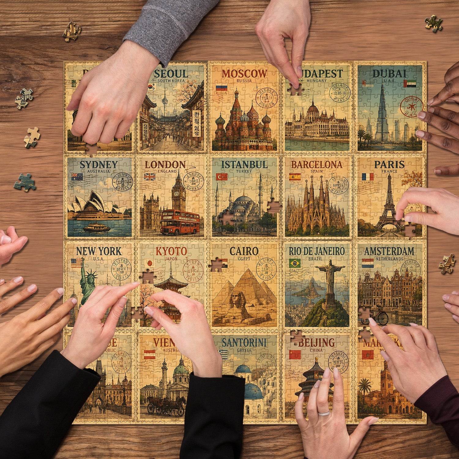 Rompecabezas de Viajes Globales 1000 Piezas