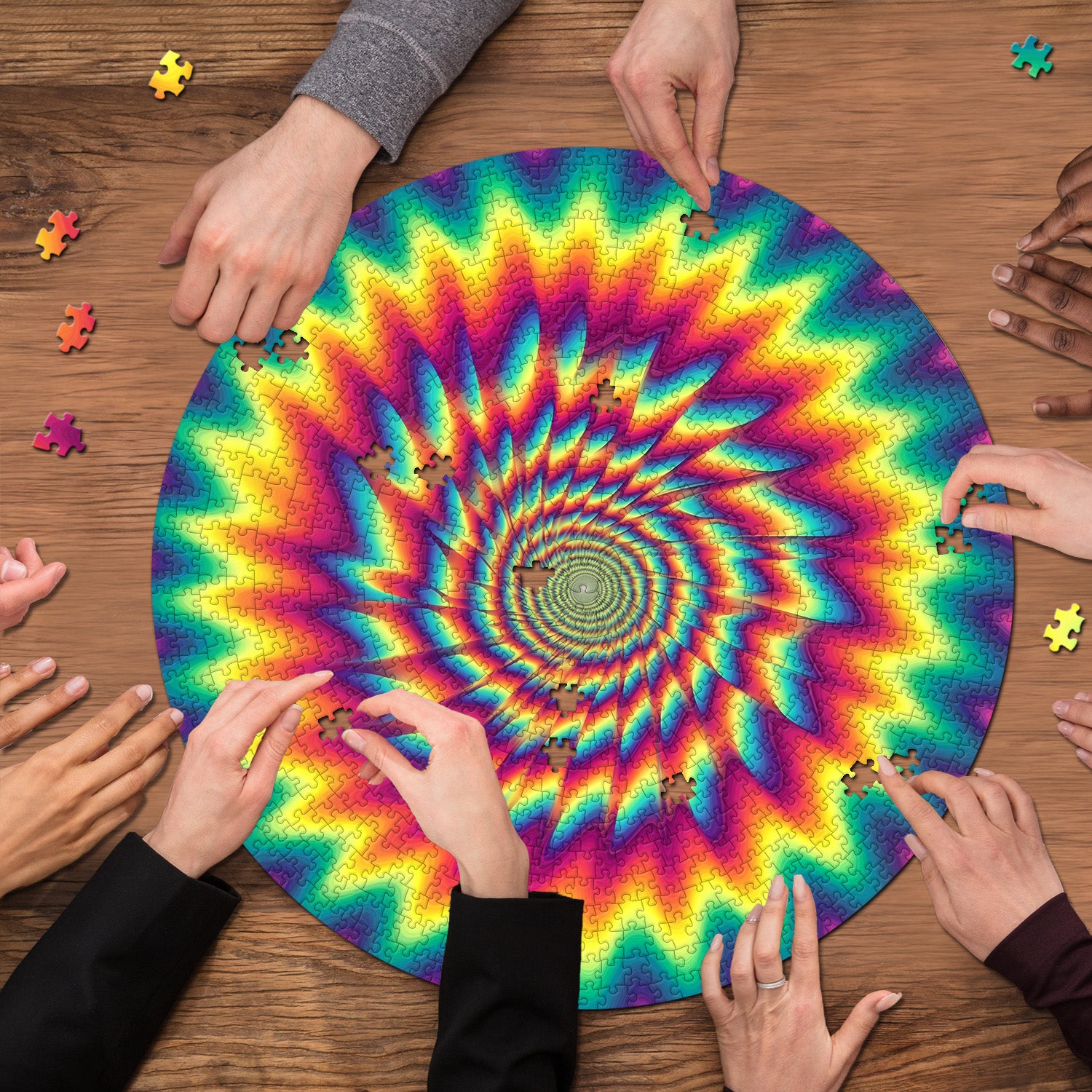 Rainbow Motion Illusion Jigsaw Puzzle 1000 Pieces