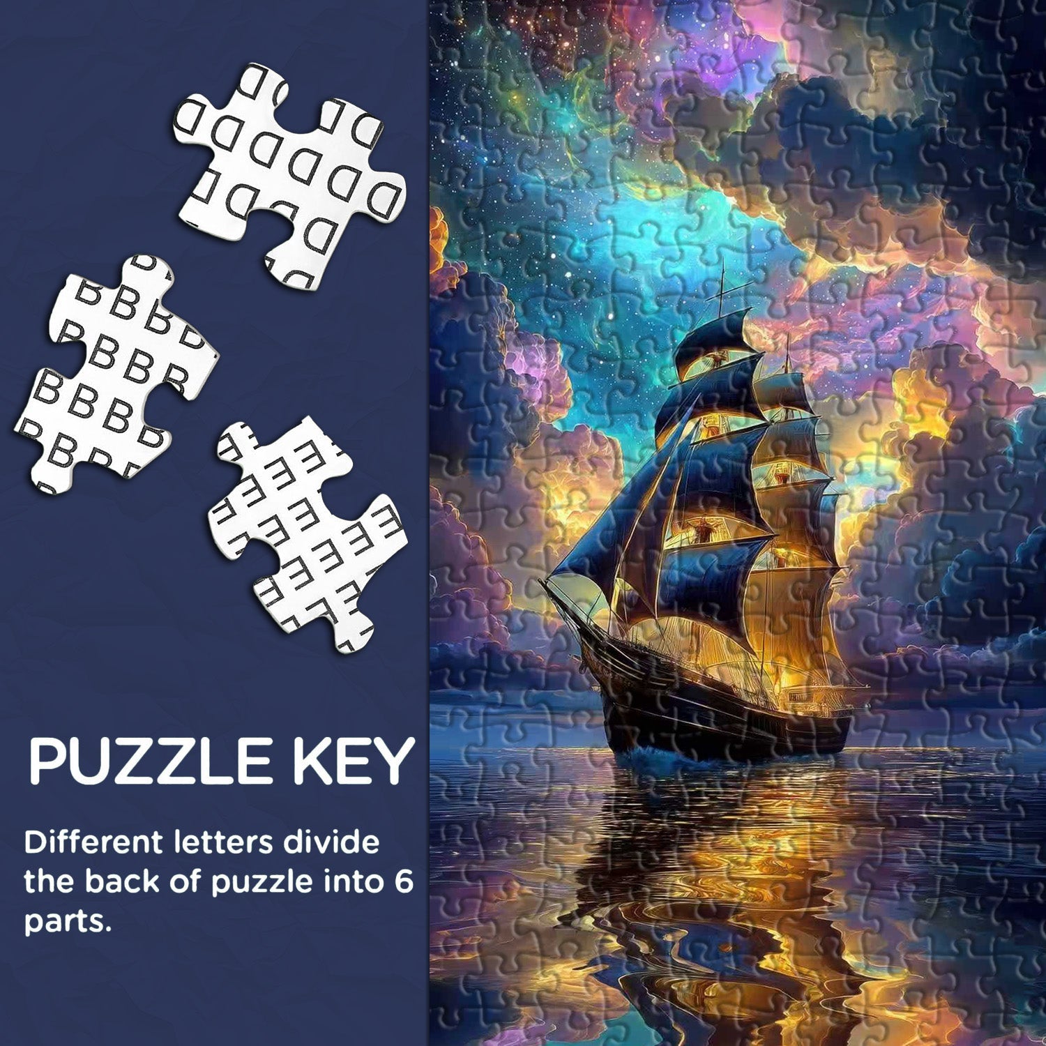 Starlit Sailing Puzzle 1000 Teile