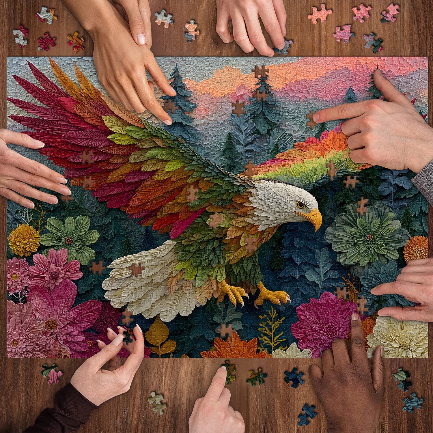 Leaf Eagle Jigsaw Puzzle 1000 Pieces