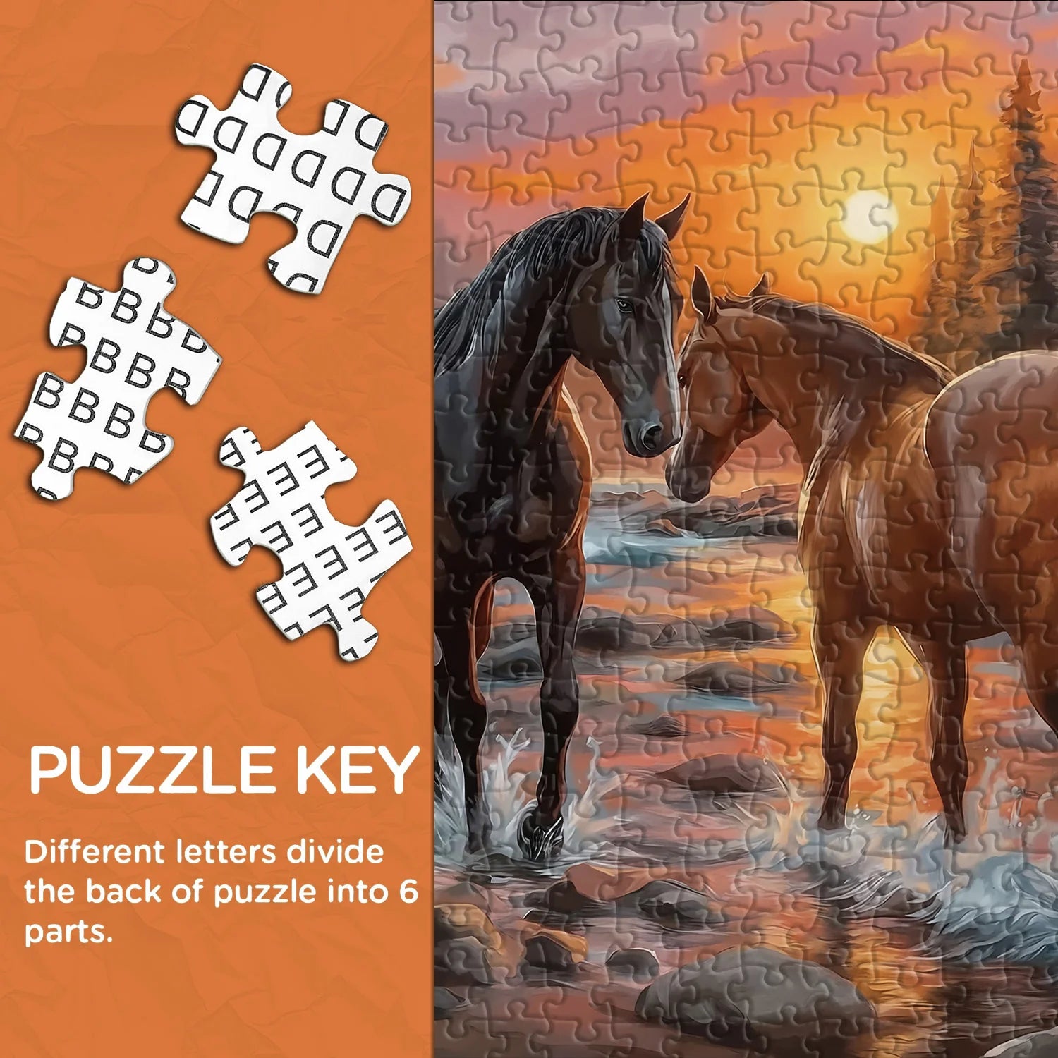 Sunset Gallop Puzzle Puzzle 1000 pièces