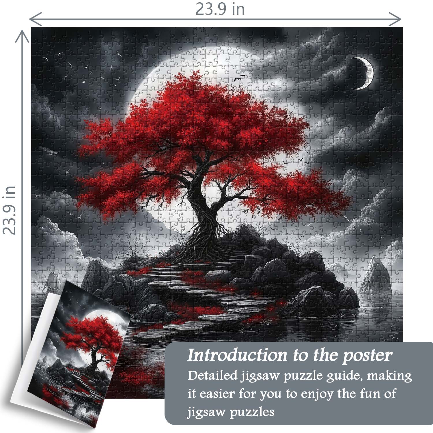 Rouge Maple Island Puzzle 1000 pièces 1000 pièces