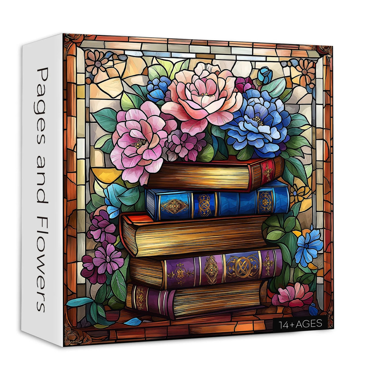 Seiten und Blumen Puzzle 1000 Stücke