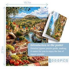 Puzzle Italiano Mountain Food Time 1000 Pezzi