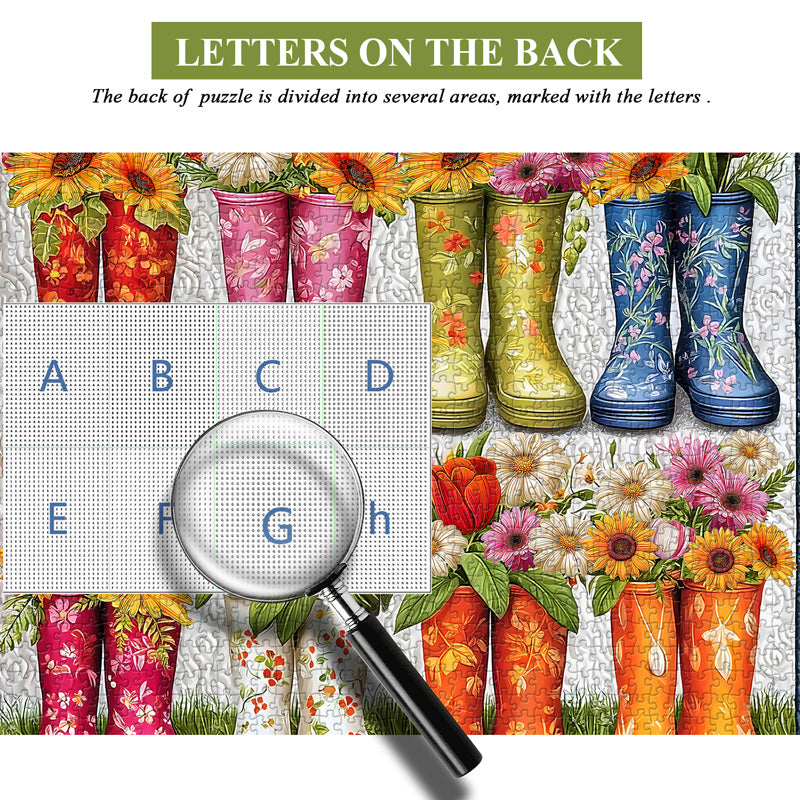 Flower Boots Jigsaw Puzzle 1000 Pieces