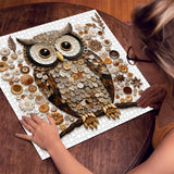 Button Owl Jigsaw Puzzle 1000 Pieces