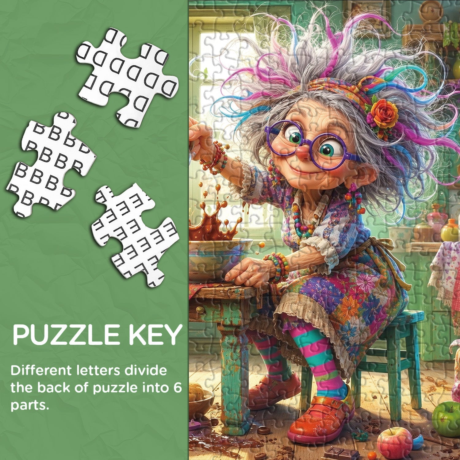 The Naughty Grandma Jigsaw Puzzle 1000 Pieces