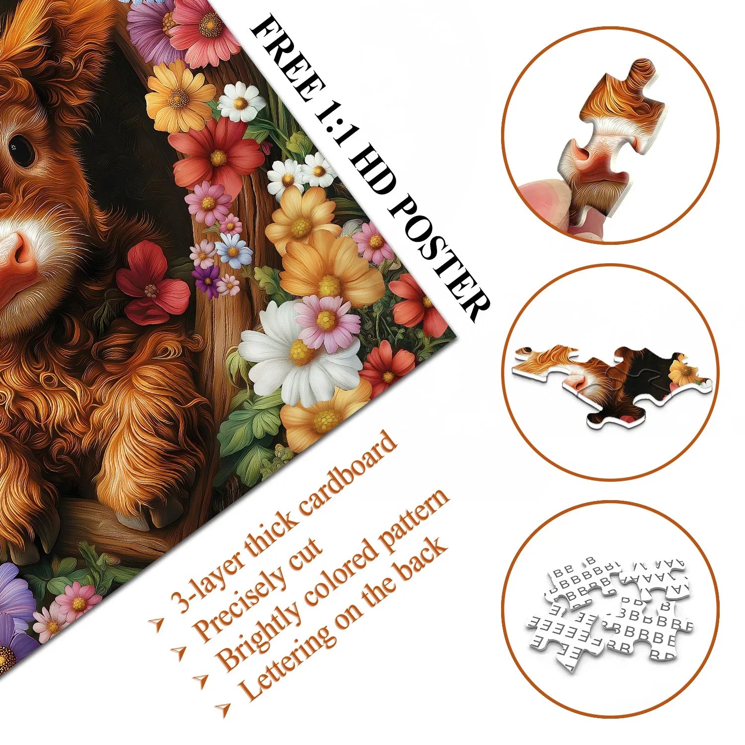 Blossom Calf Jigsaw Puzzles 1000 Pieces