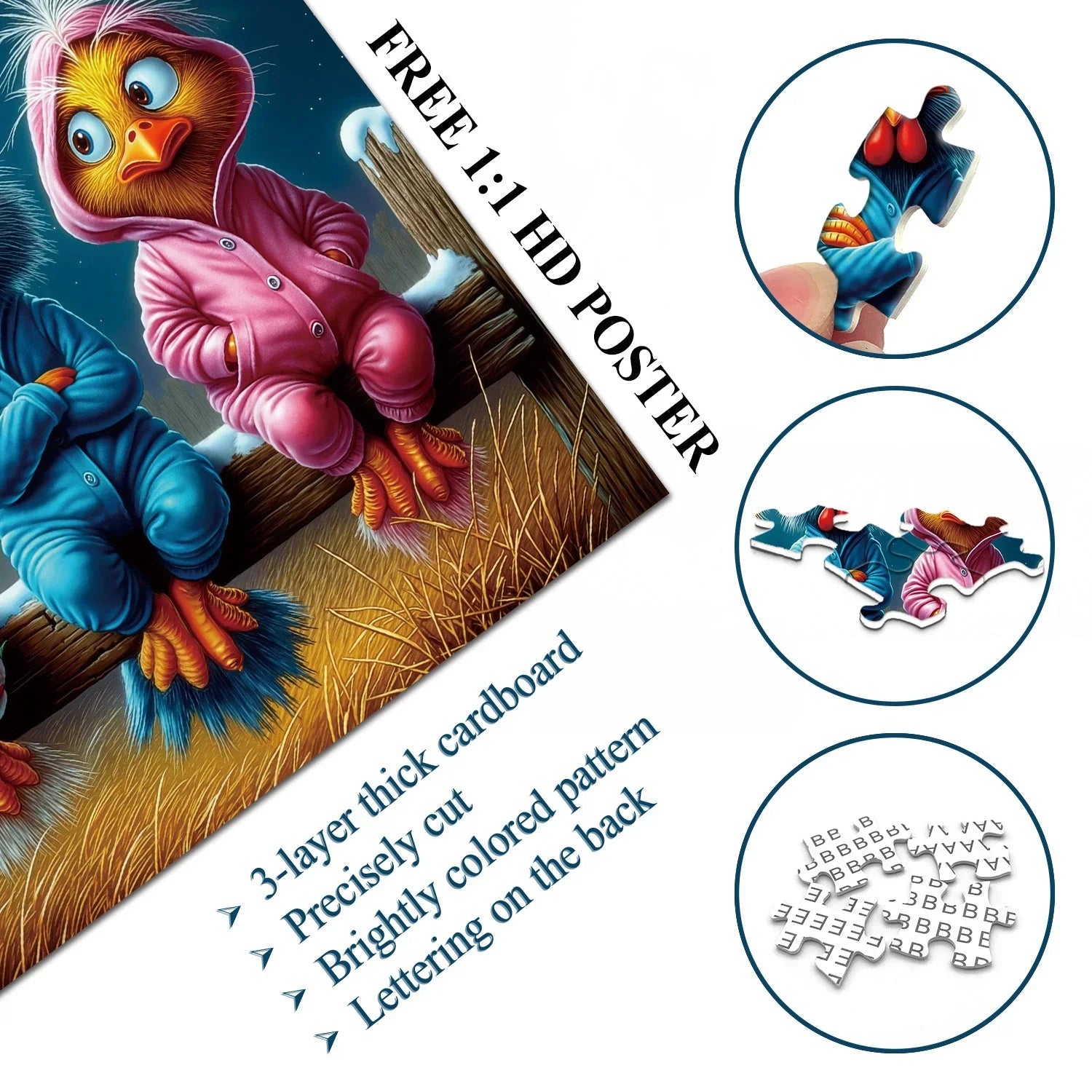 Pajama Chicks Jigsaw Puzzle 1000 Pieces
