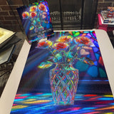Stained Glass Sunbeam Roses Jigsaw Puzzles 1000 Pieces
