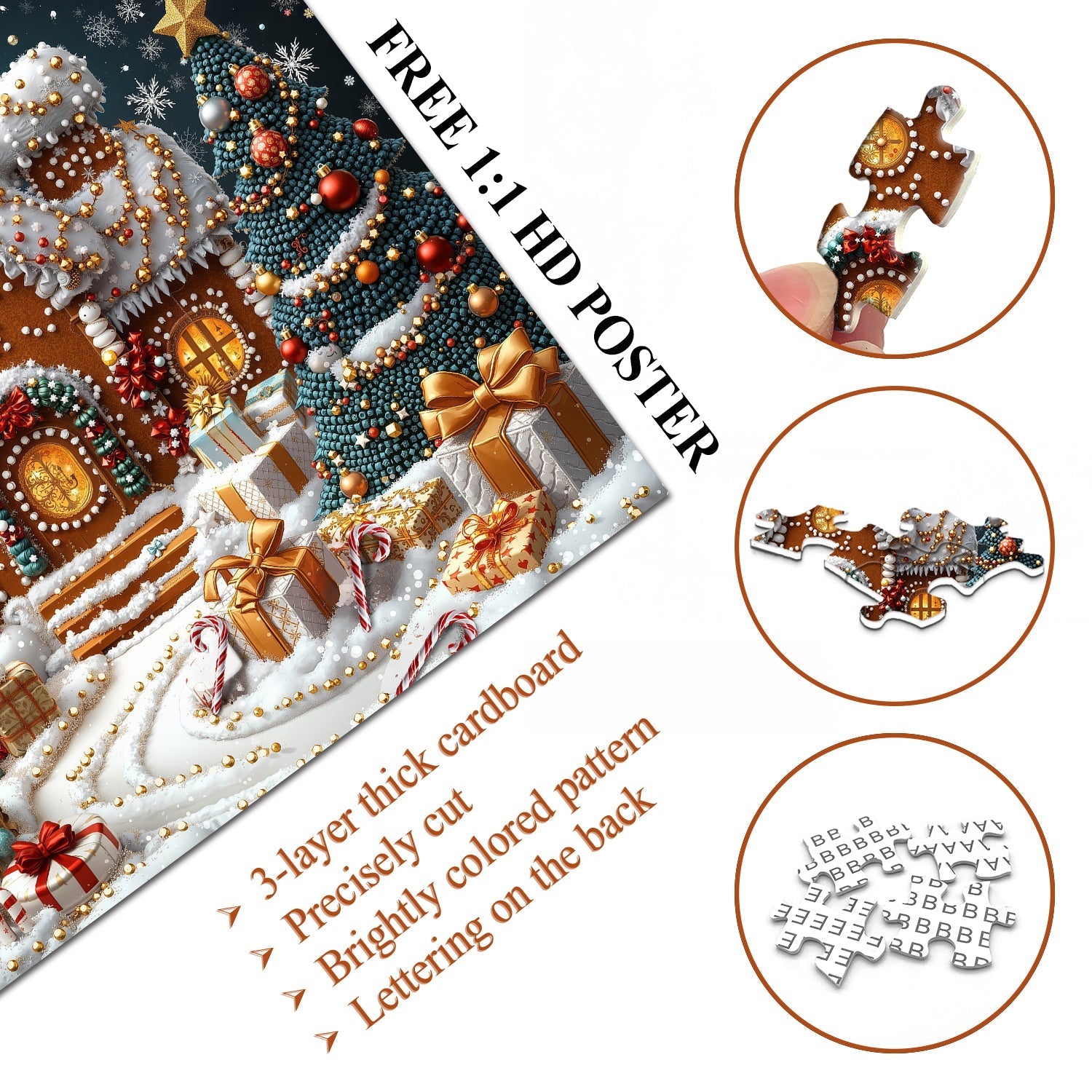 Enchanted Winter Village Jigsaw Puzzle 1000 Pieces