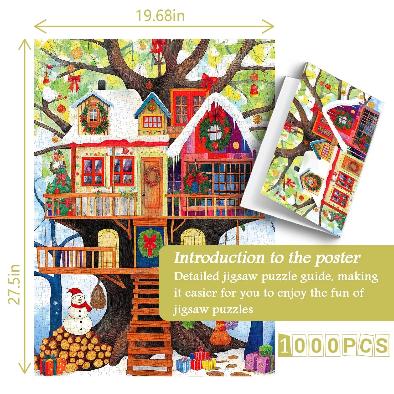 Christmas Treehouse Jigsaw Puzzle 1000 Pieces