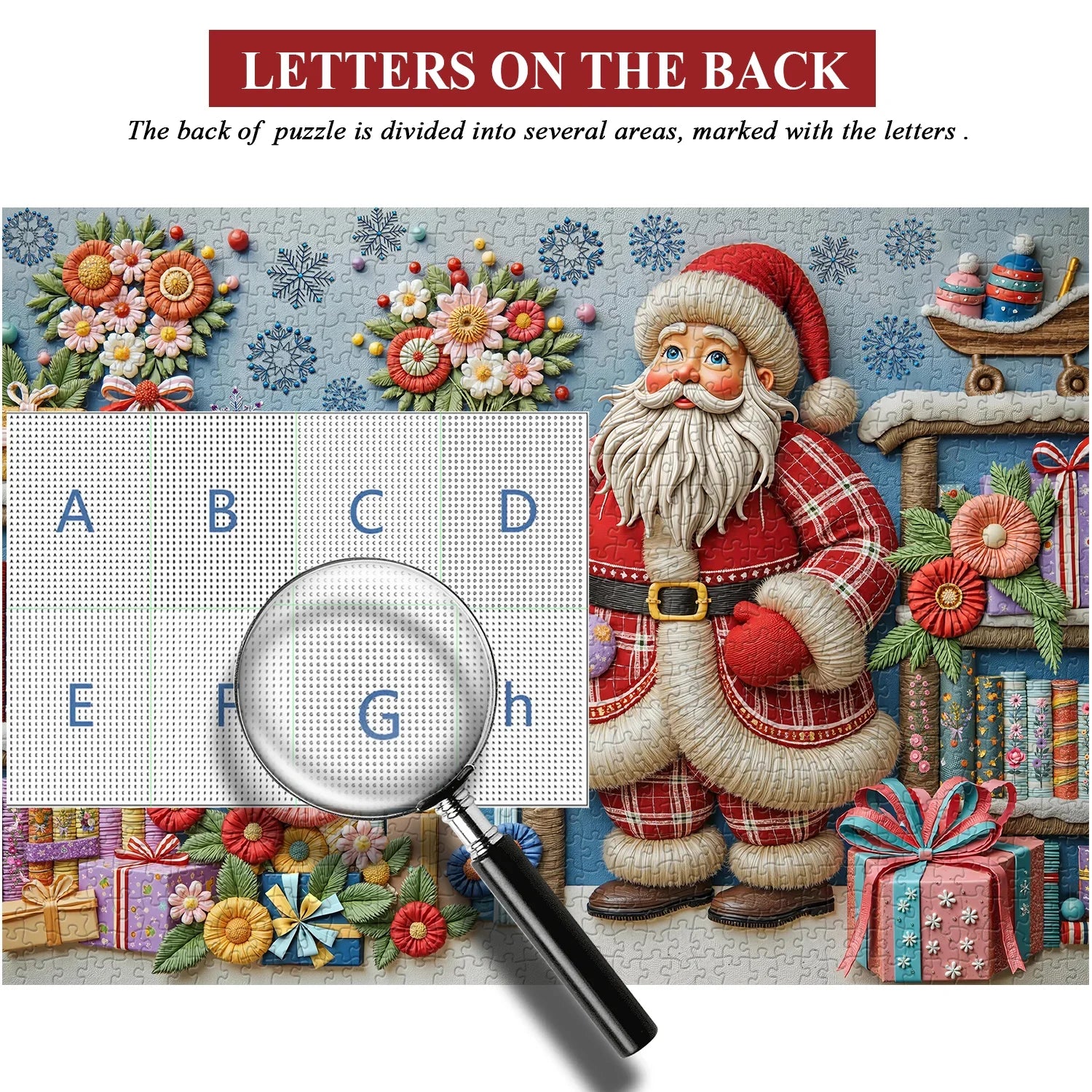Santa's Bloomed Blessing Jigsaw Puzzle 1000 Pieces
