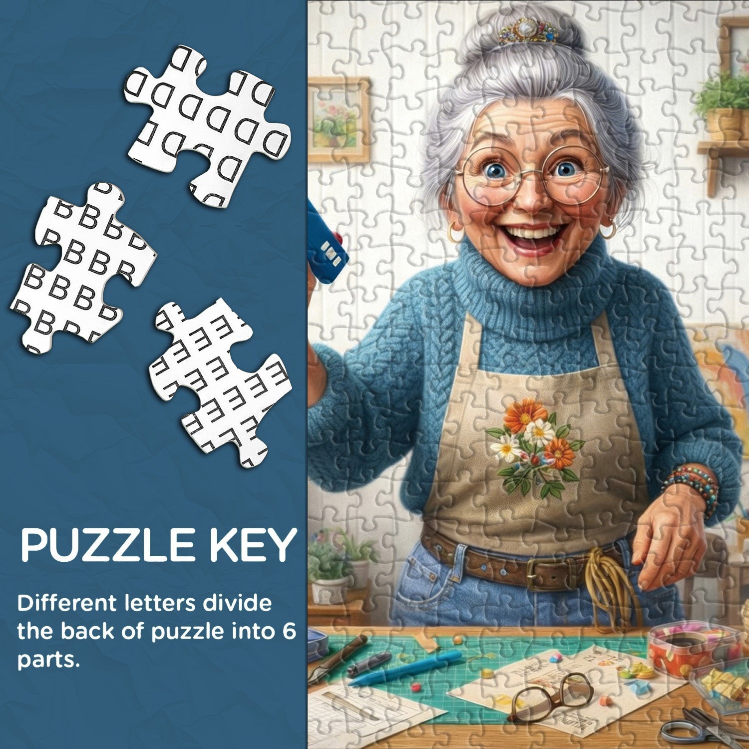 Creative Grandma Jigsaw Puzzle 1000 Pieces