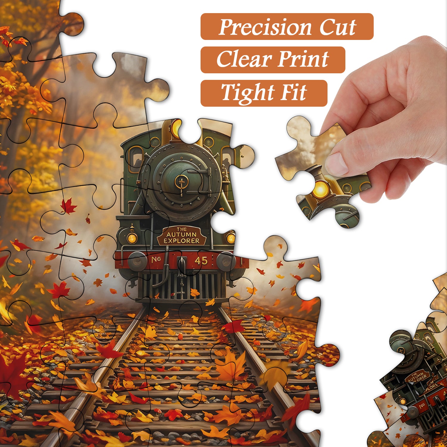 Herbstliches Abenteuerzug-Puzzle 1000 Teile