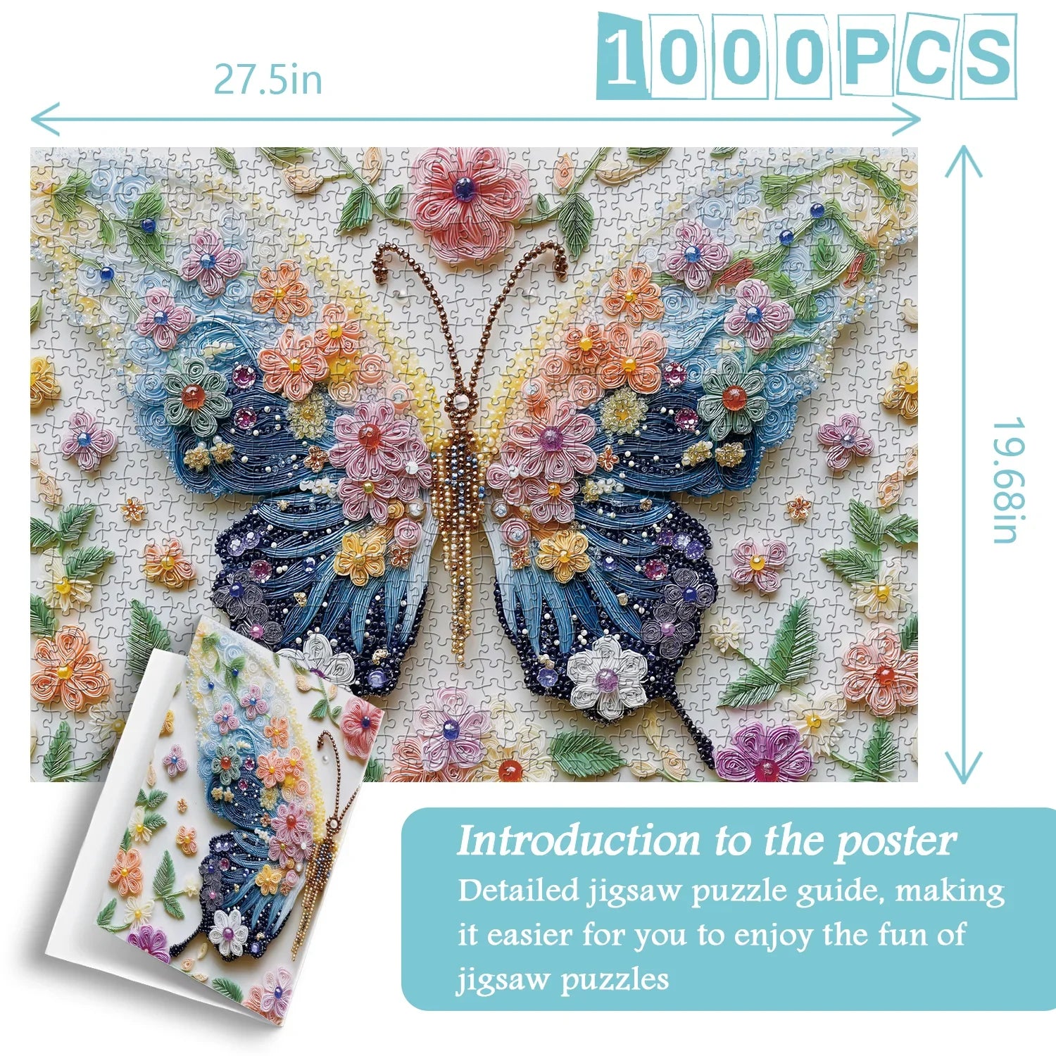 Jewelry Butterfly Jigsaw Puzzles 1000 Pieces