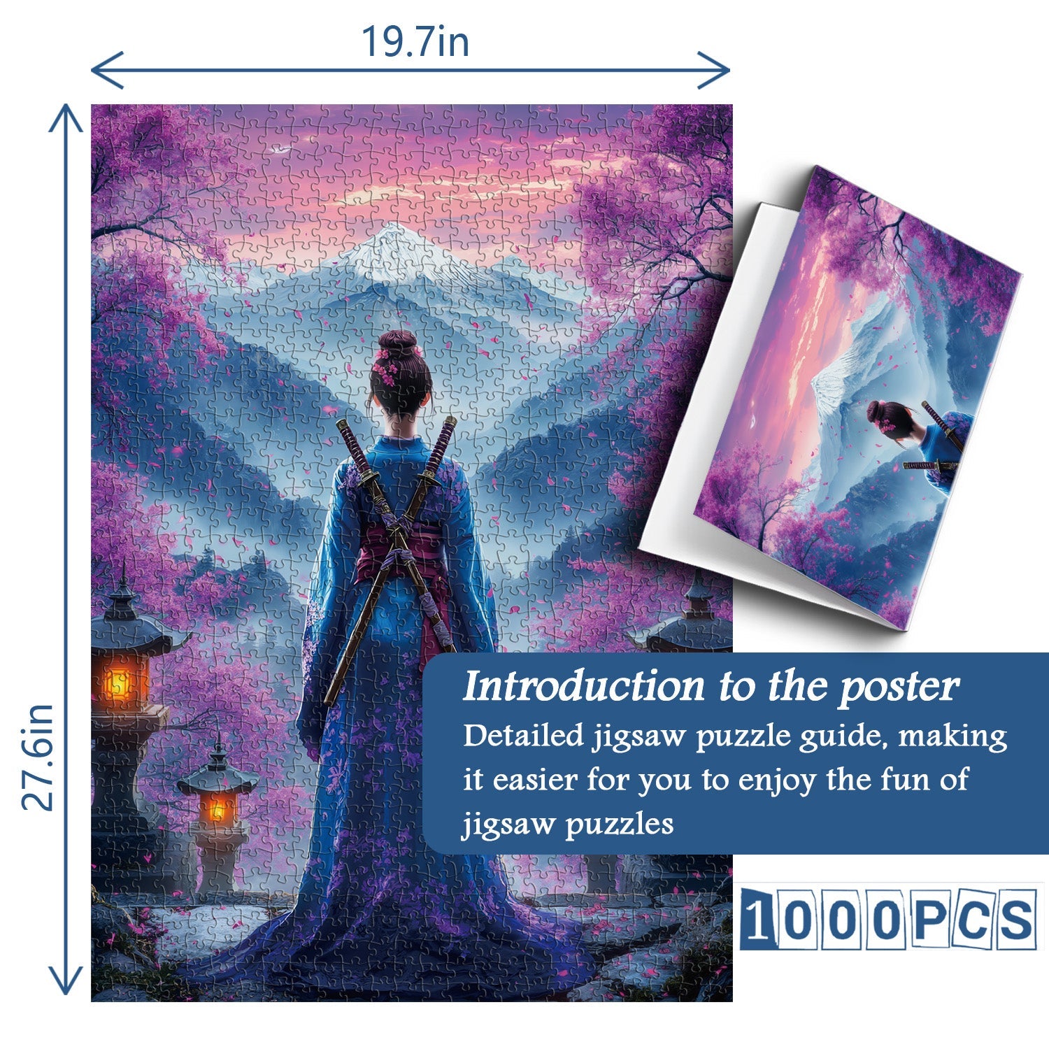 Sakura Samurai Jigsaw Puzzle 1000 Pieces
