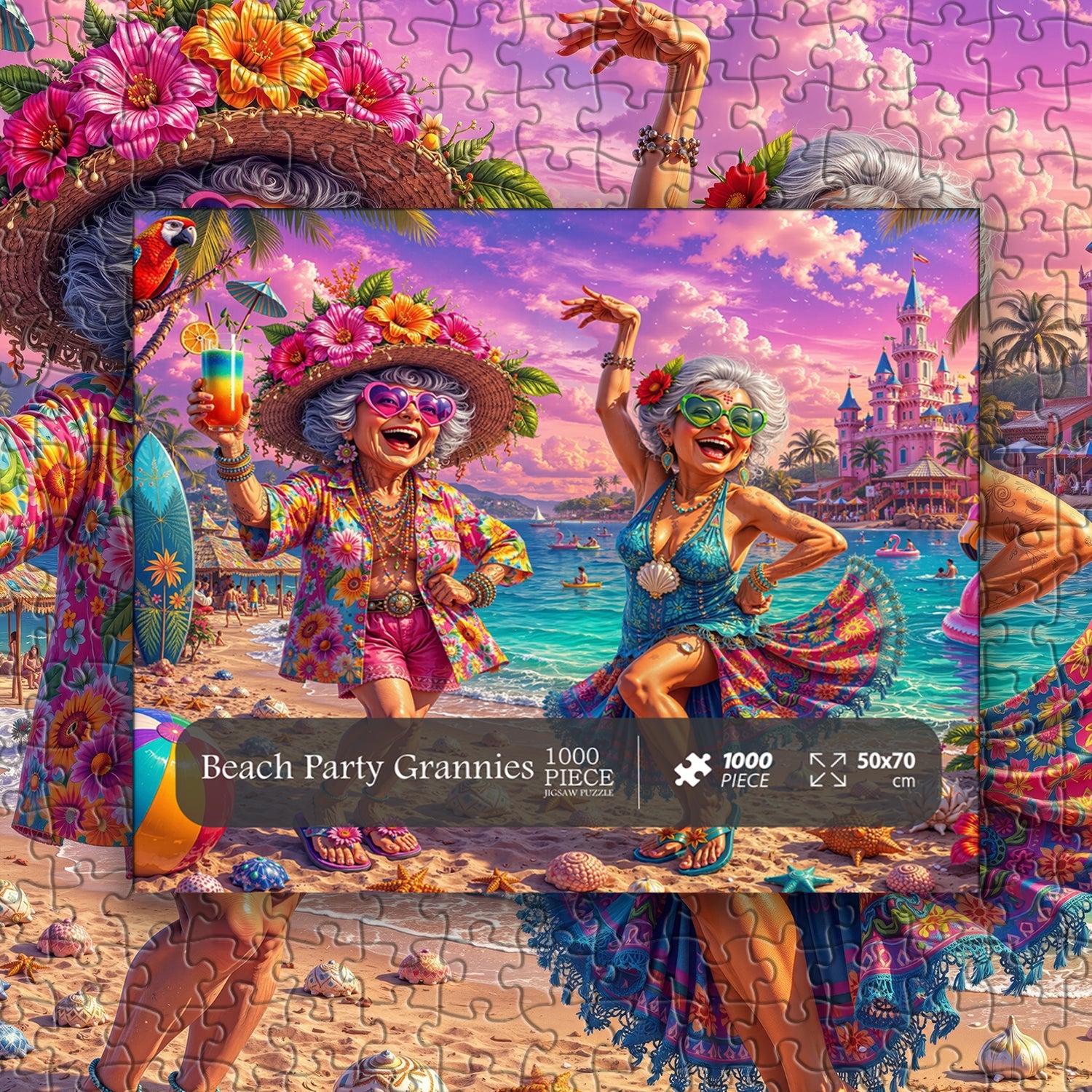 Puzzle Grannies Beach Party 1000 pièces