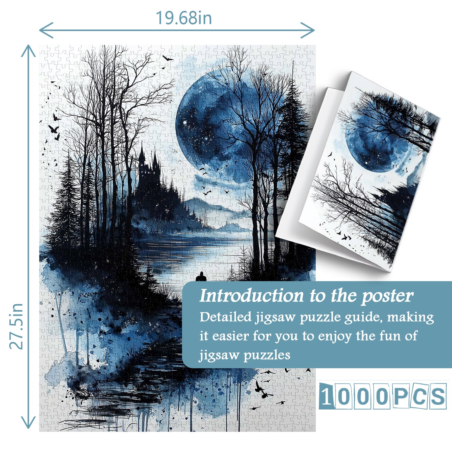 Lone Shadow Lake Jigsaw Puzzle 1000 Pieces