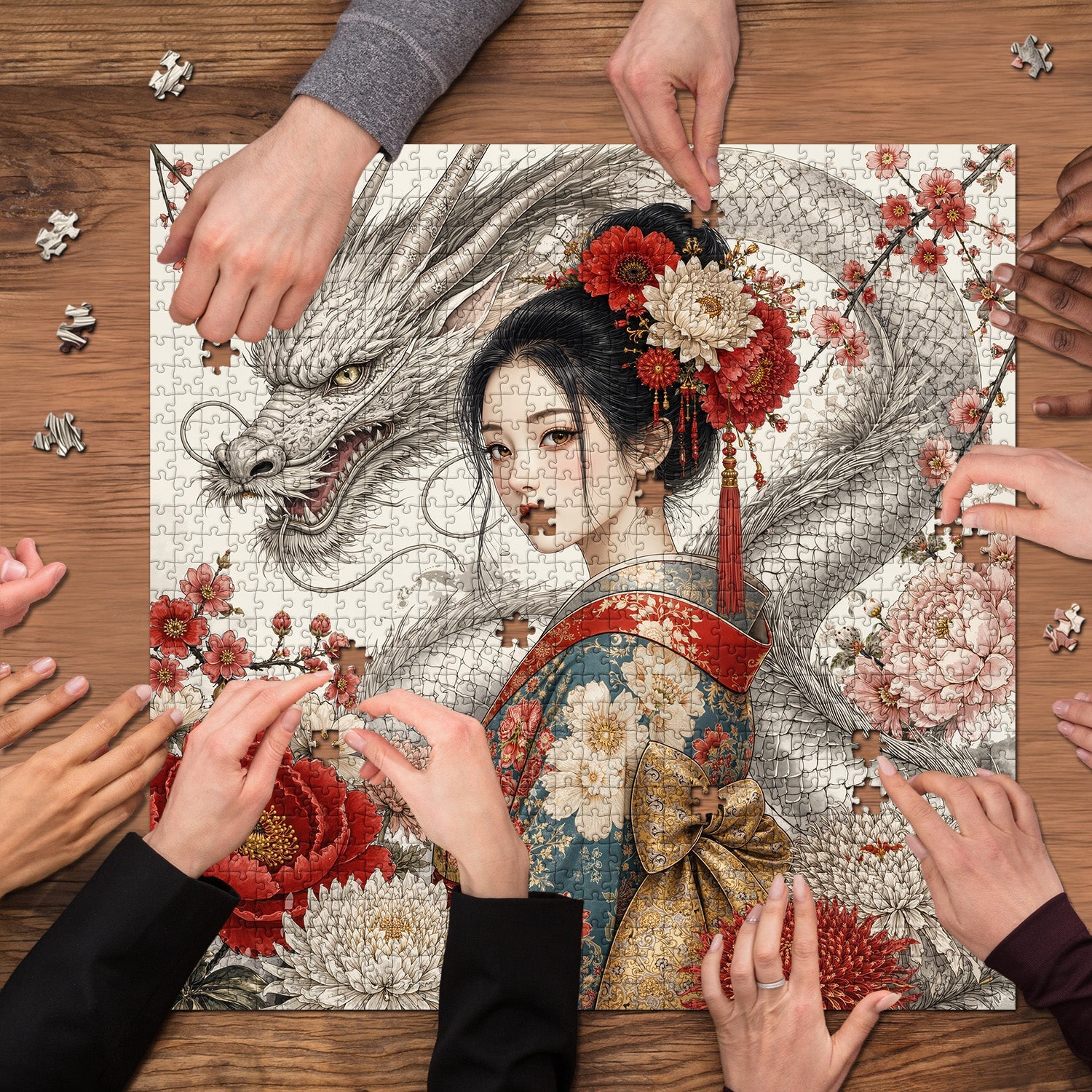 Dragon Maiden Jigsaw Puzzle 1000 Pieces