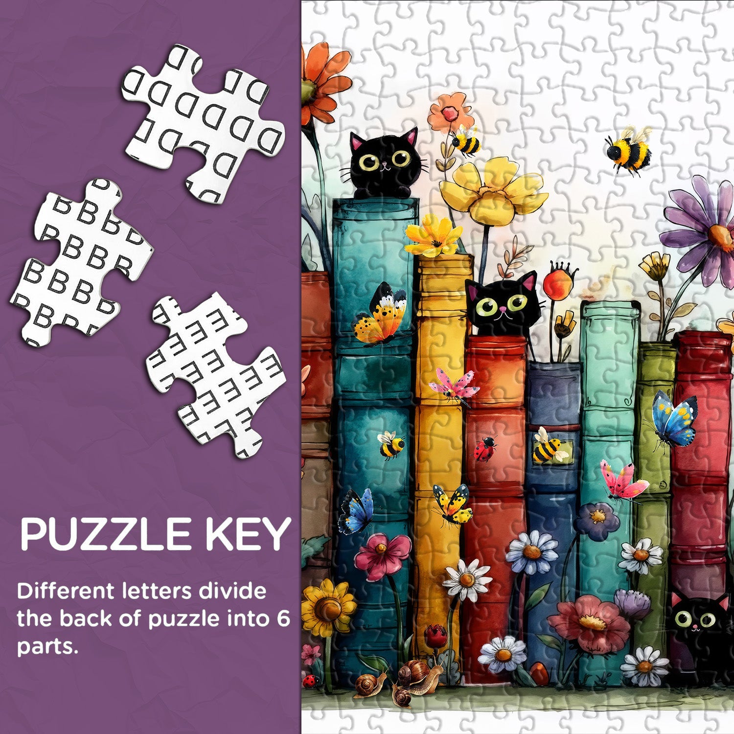 Book Cat Whispers Jigsaw Puzzle 1000 Pieces