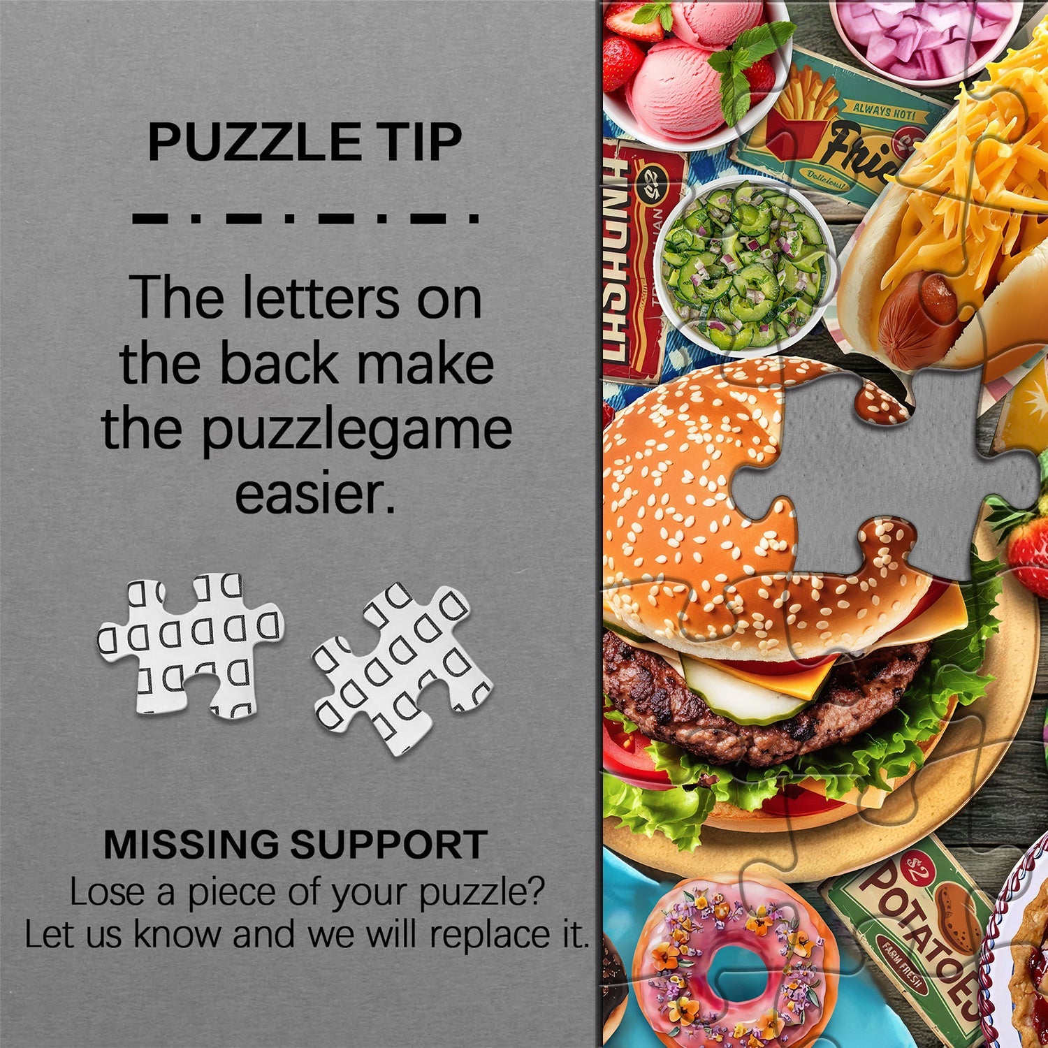 Food Delight Party Jigsaw Puzzle 1000 Pieces