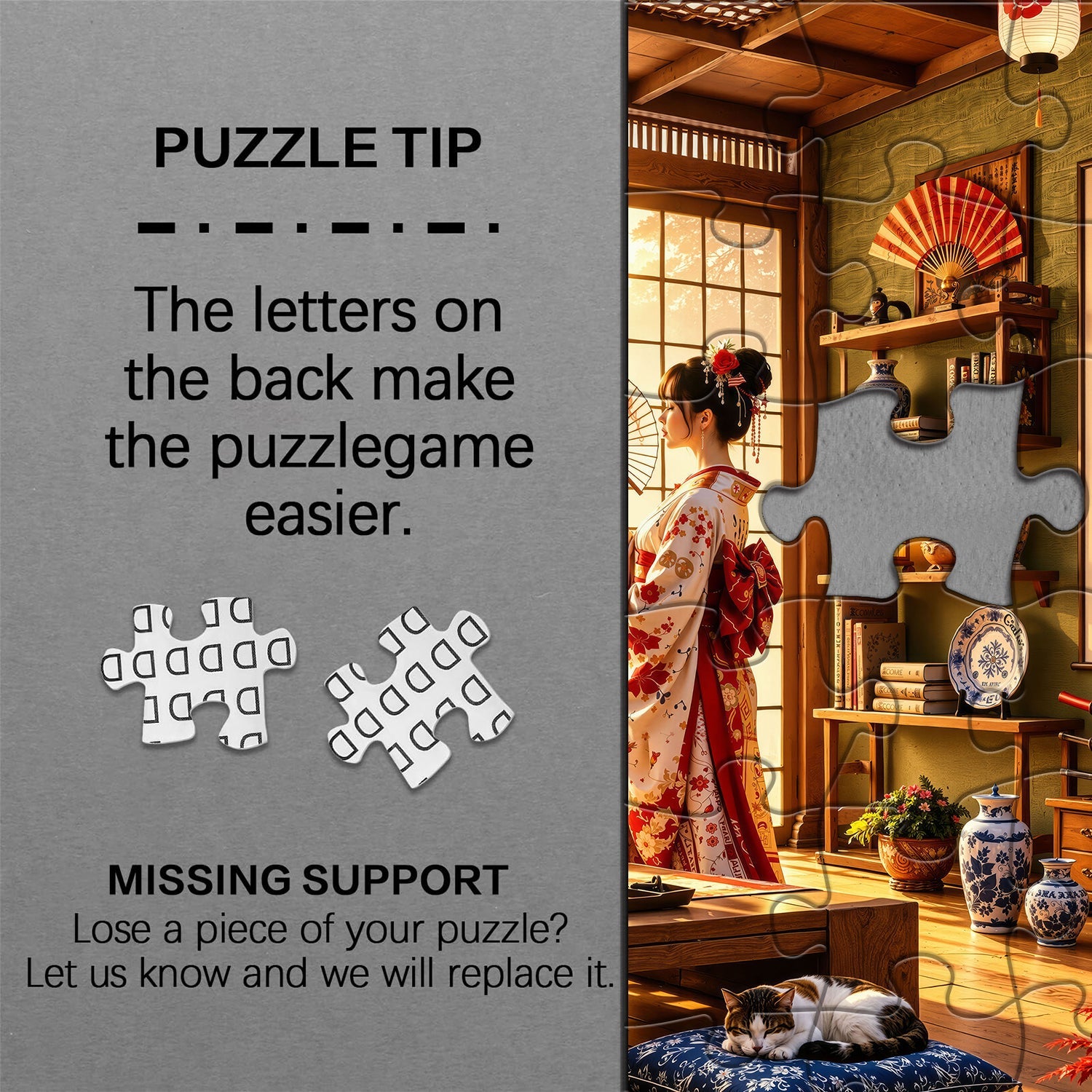 Puzzle giapponese per il ritiro del tè, 1000 pezzi